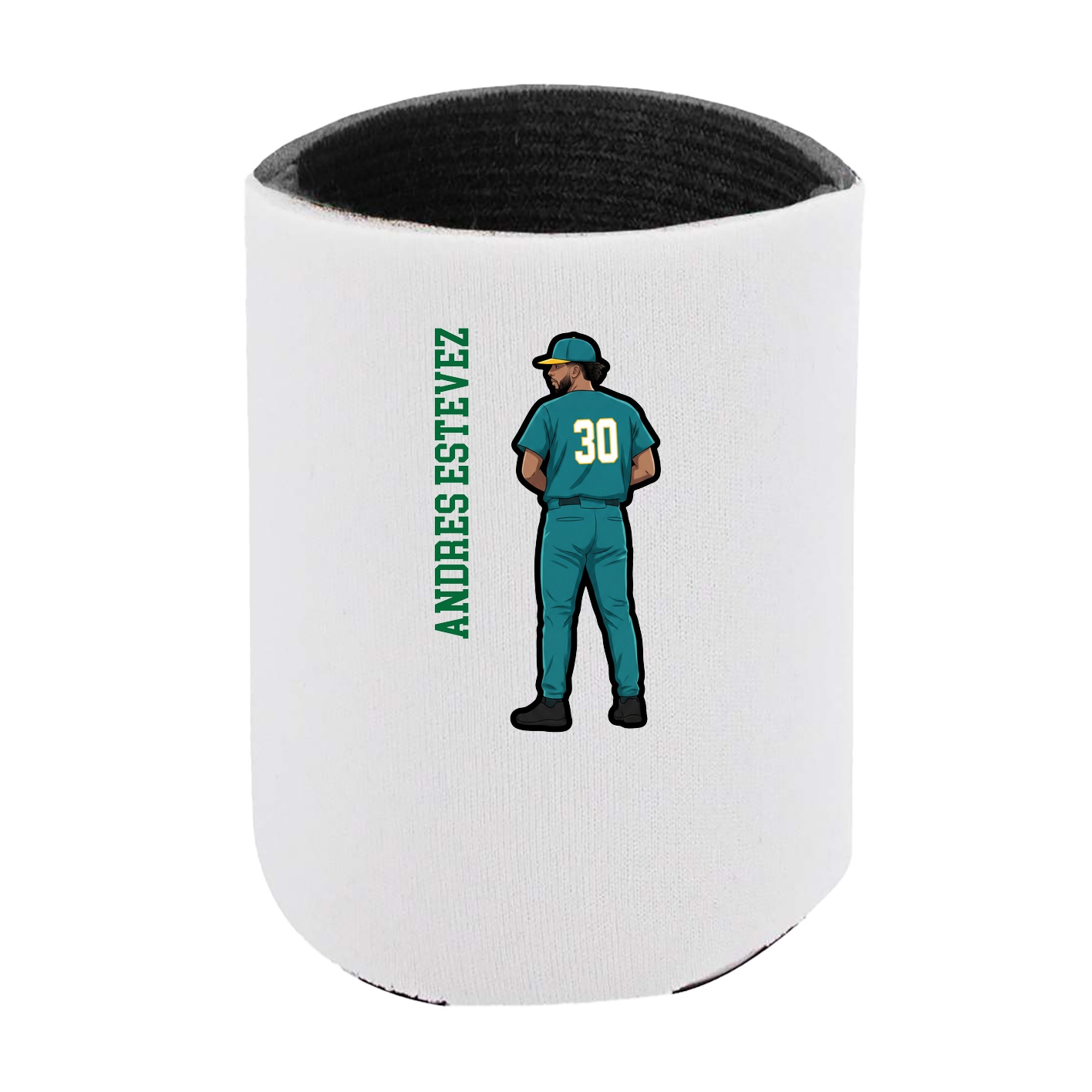 Can Holder — Name Vertical in White