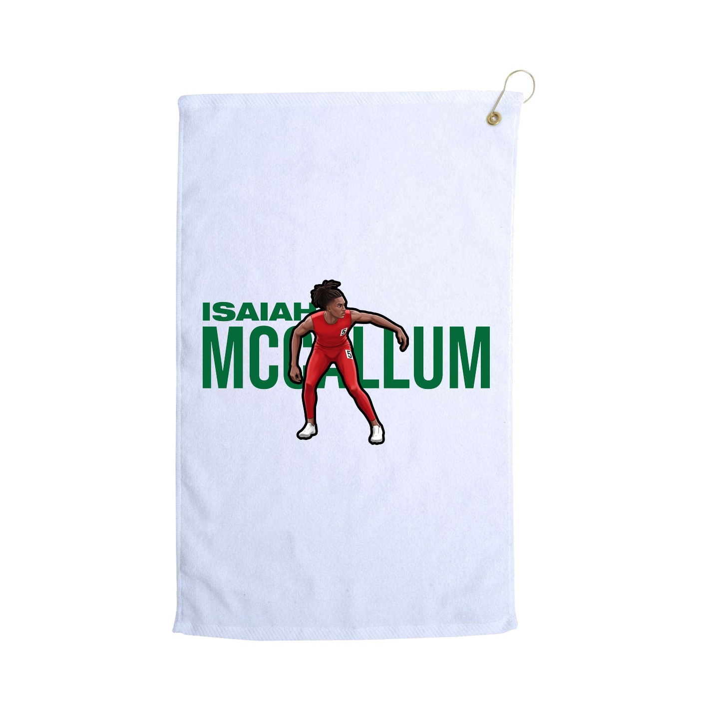 Golf Towel — Player Name in White