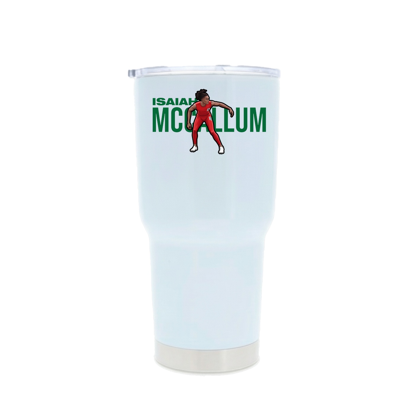 30oz Stainless Steel Tumbler — Player Name in White