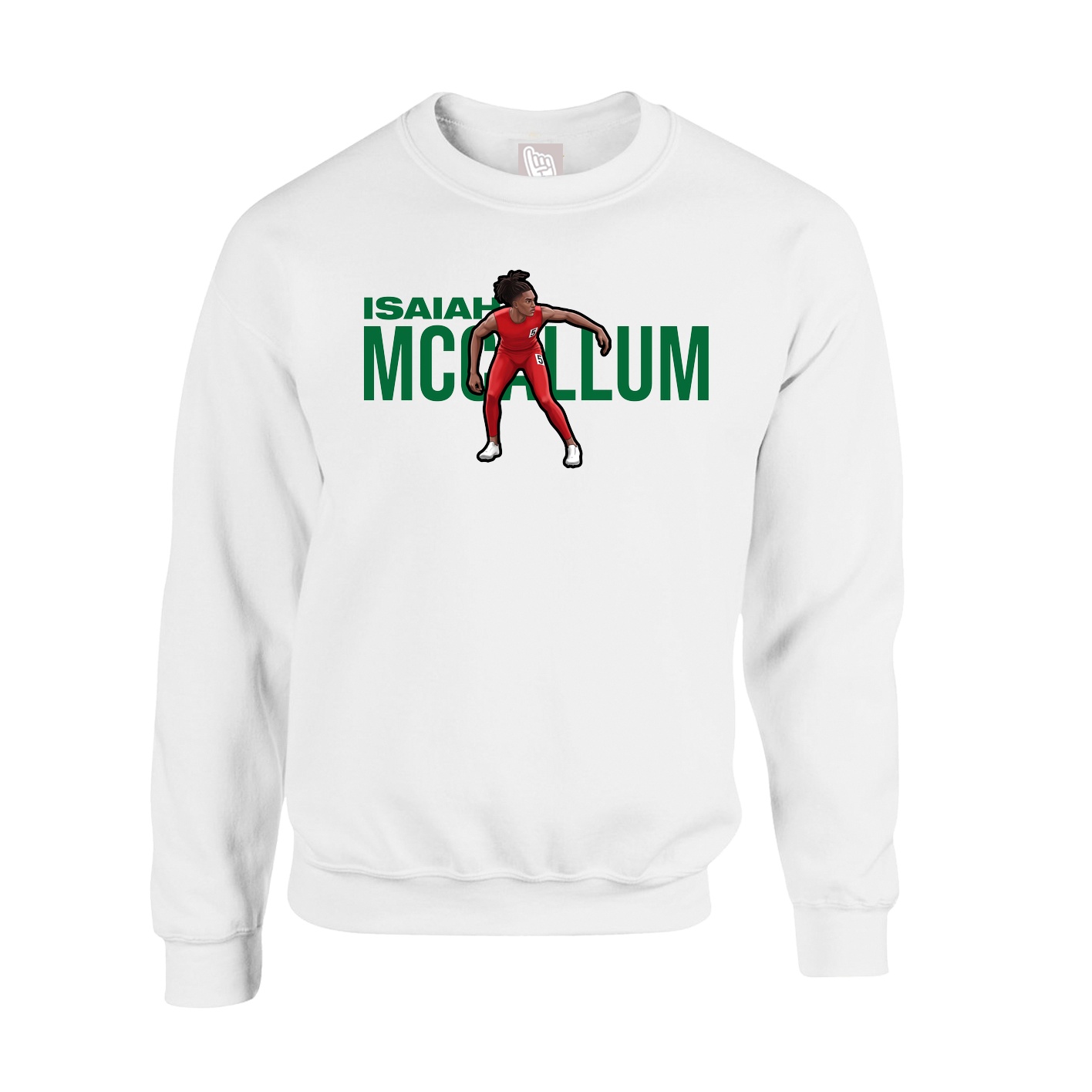 Fleece Crew — Player Name in White