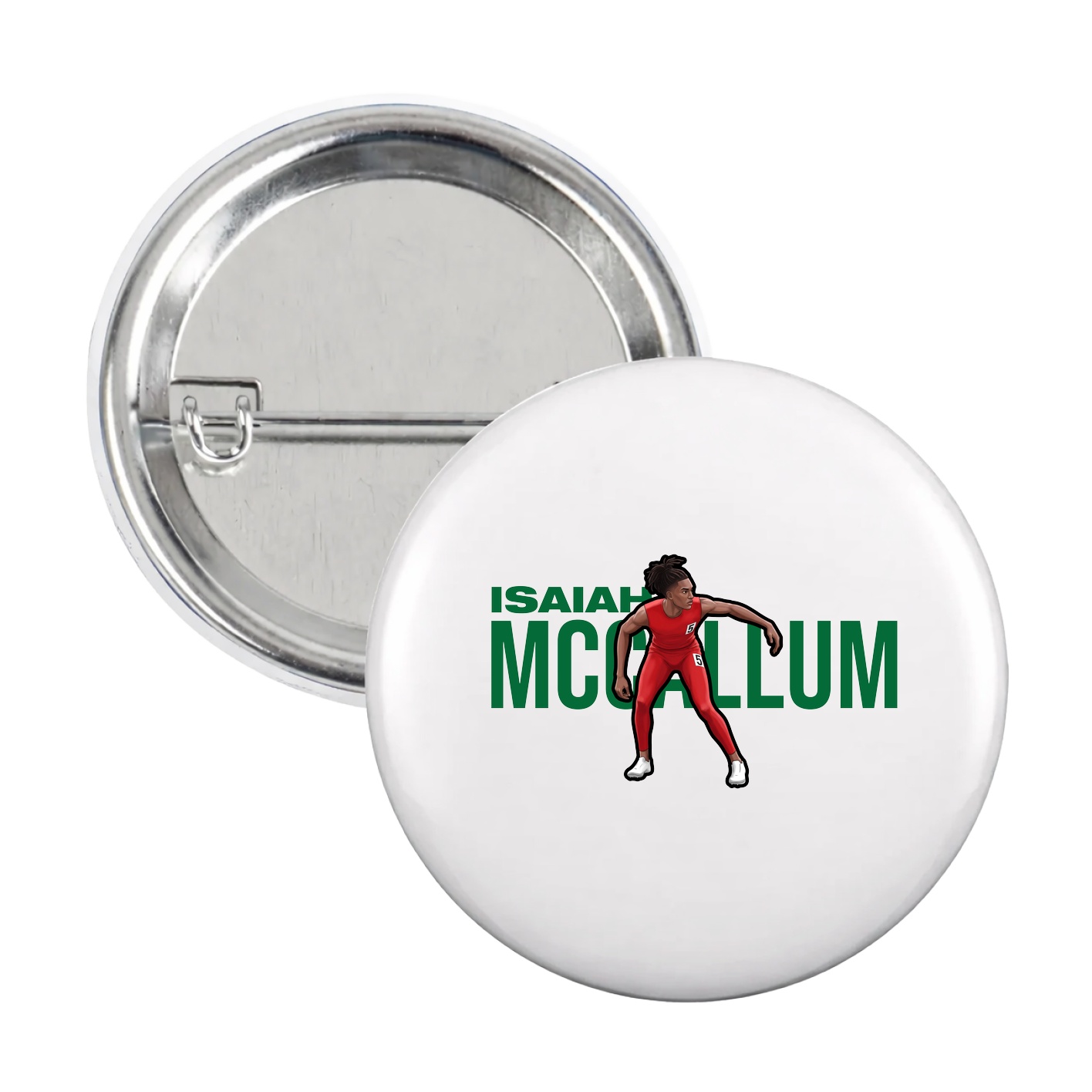 Game Day Button — Player Name in White