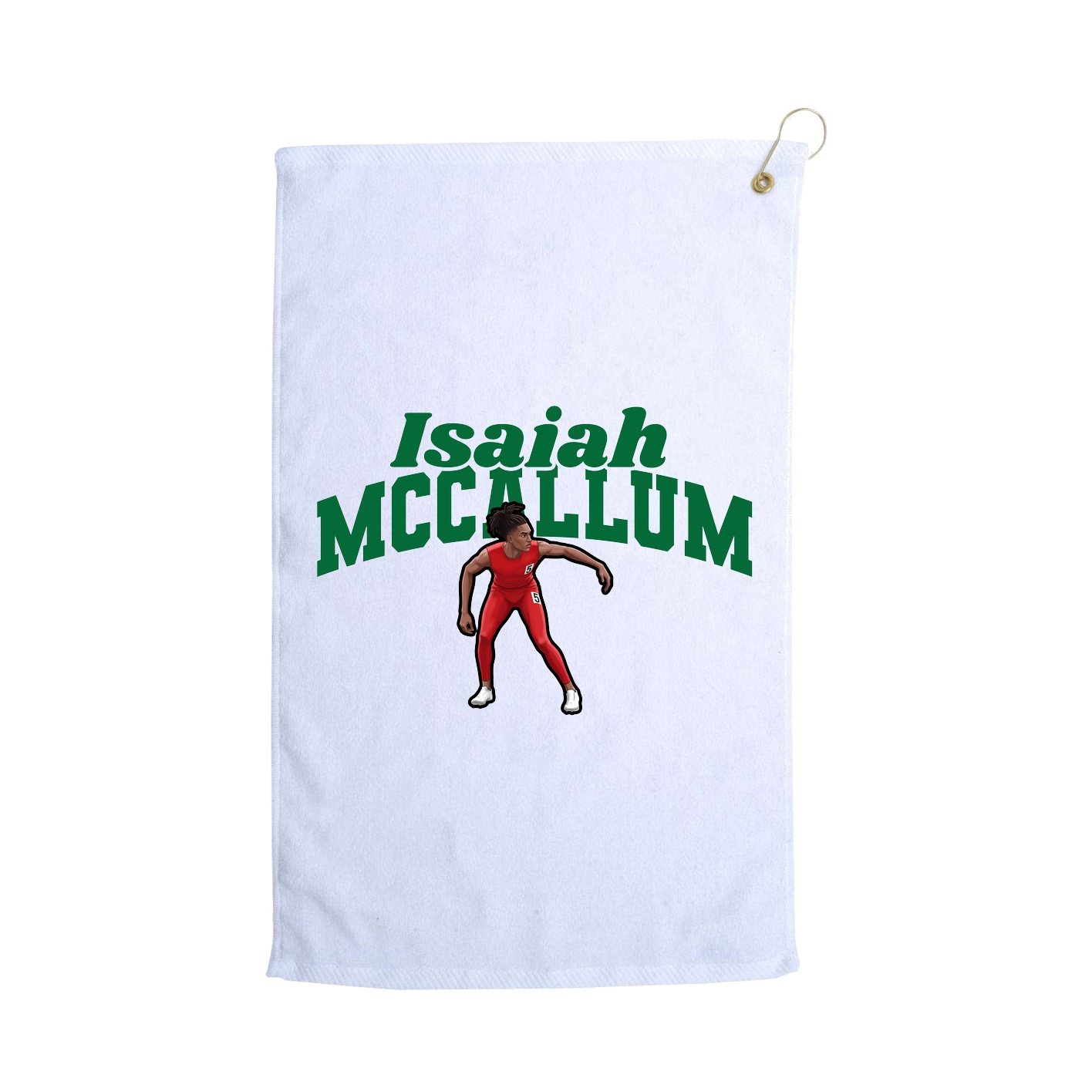 Golf Towel — Signature Arch in White
