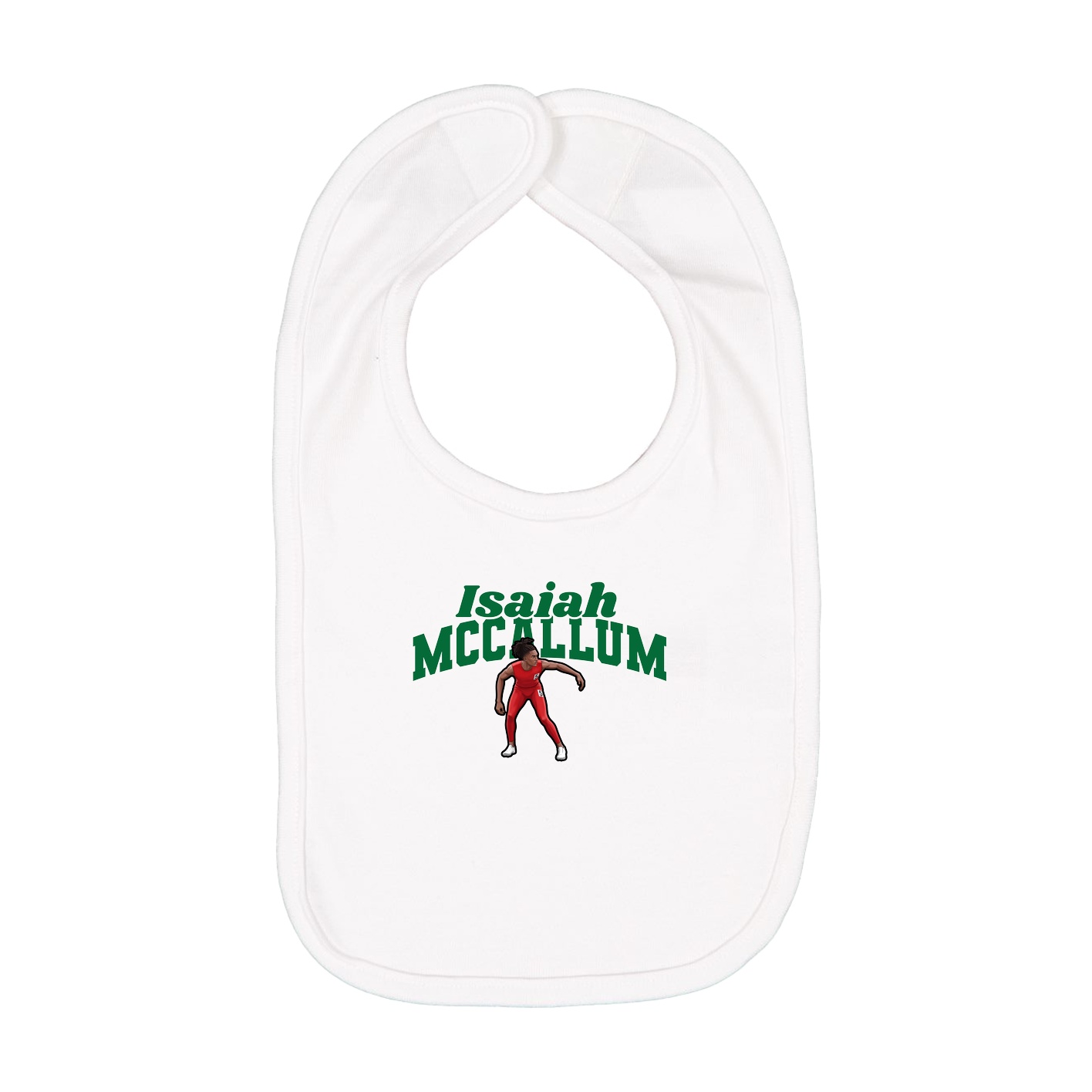 Infant Bib — Signature Arch in White