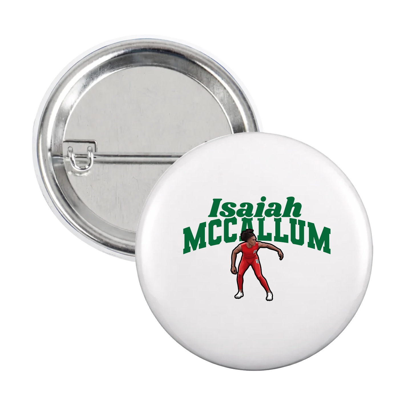 Game Day Button — Signature Arch in White