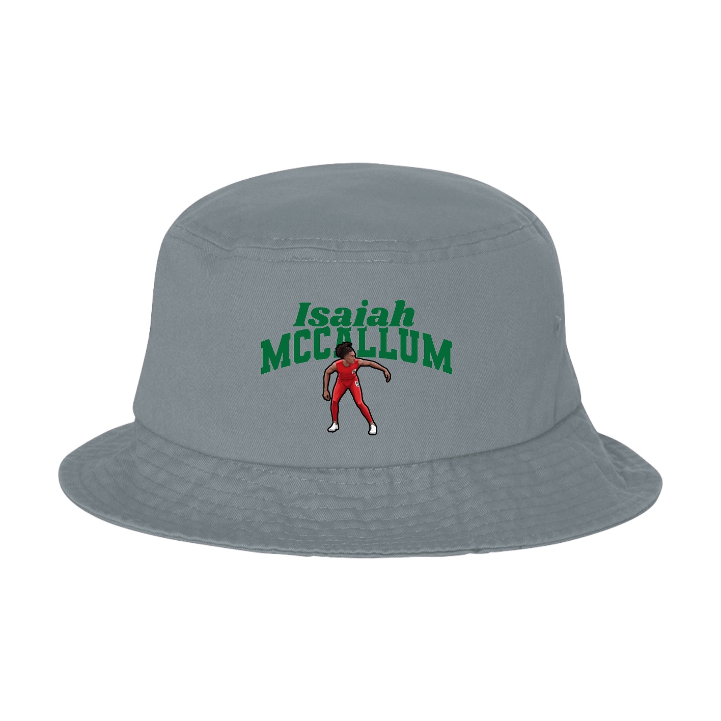 Bucket Cap — Signature Arch in Grey