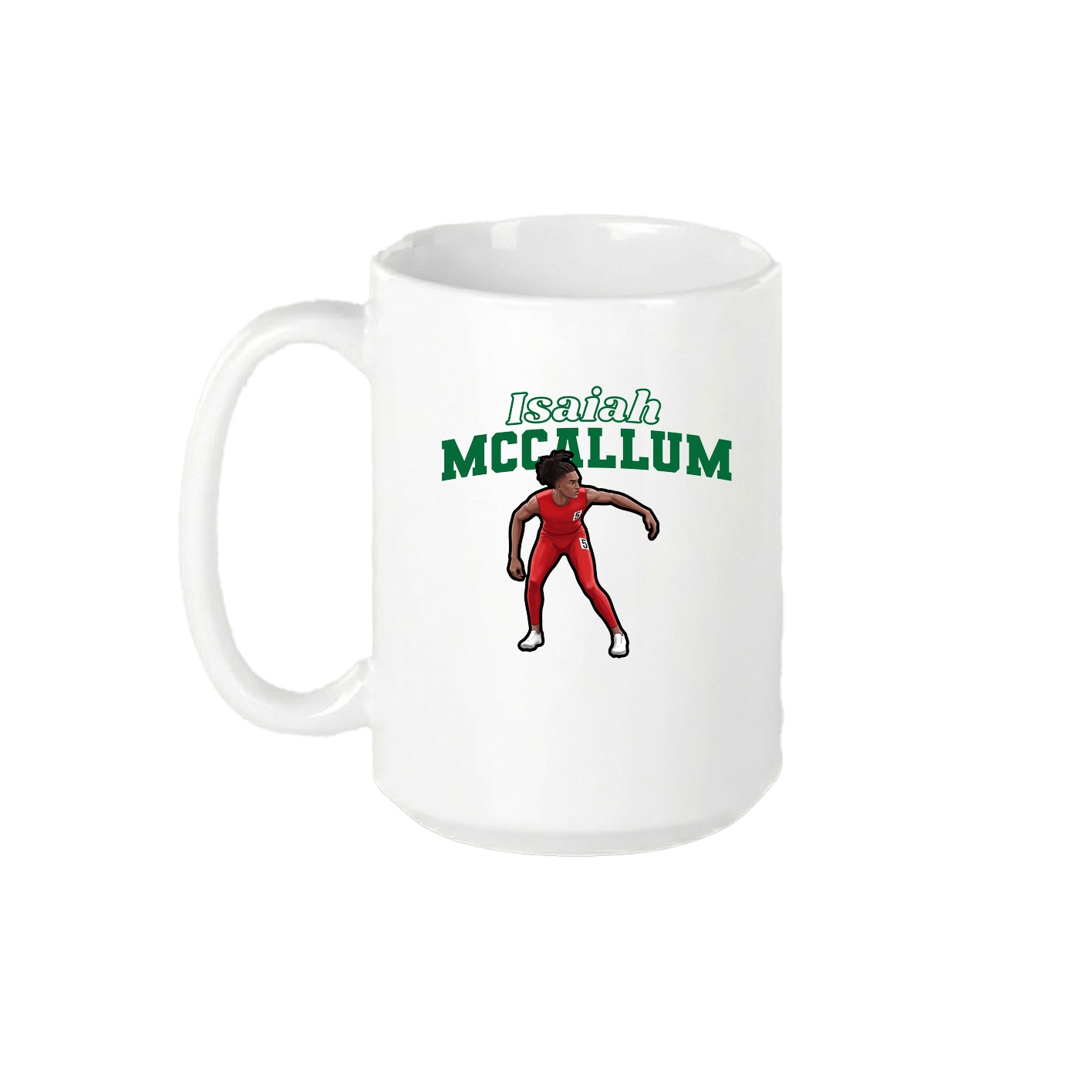 15oz Coffee Mug — Name Arch in White