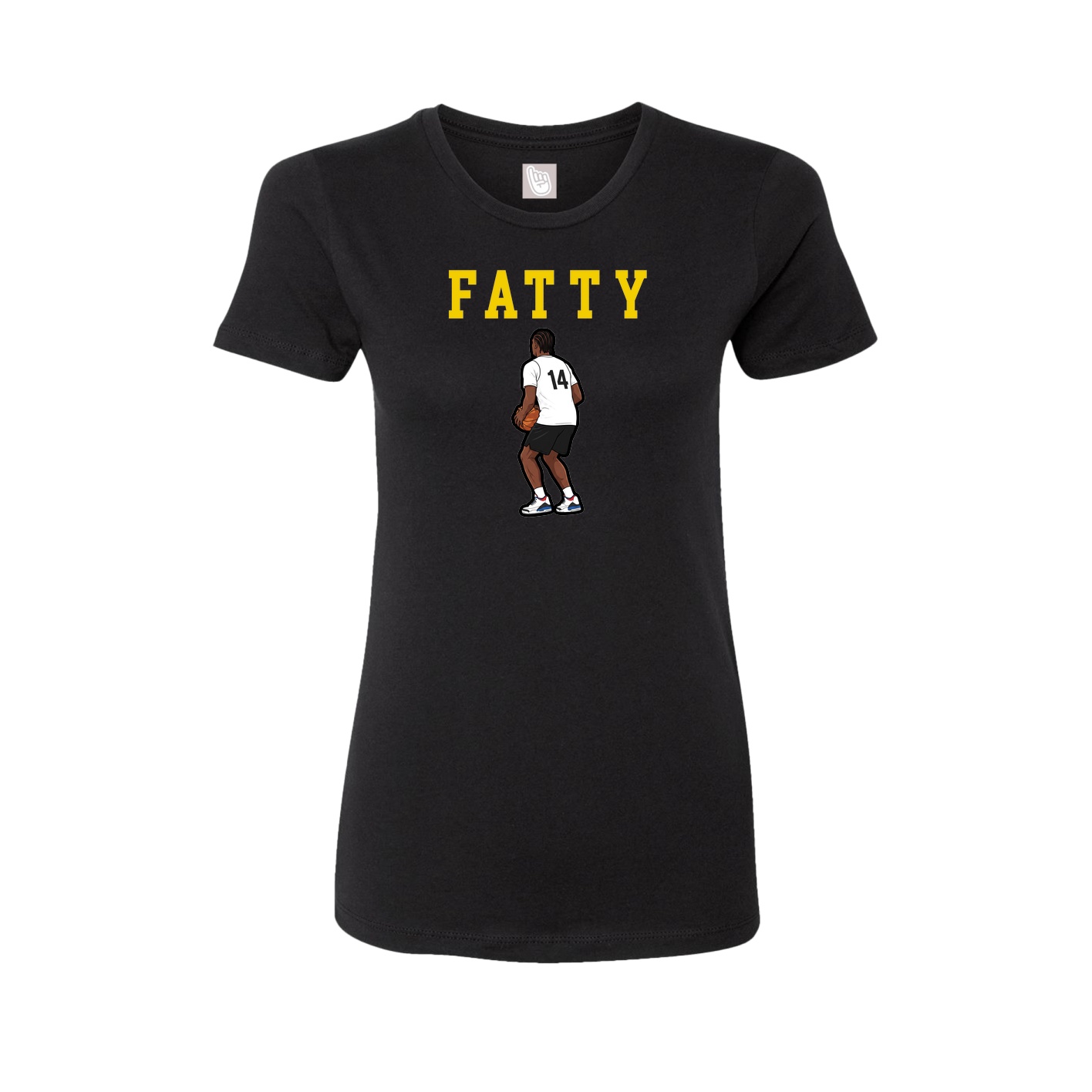 Fitted Women's Tee — Shirsey in Black