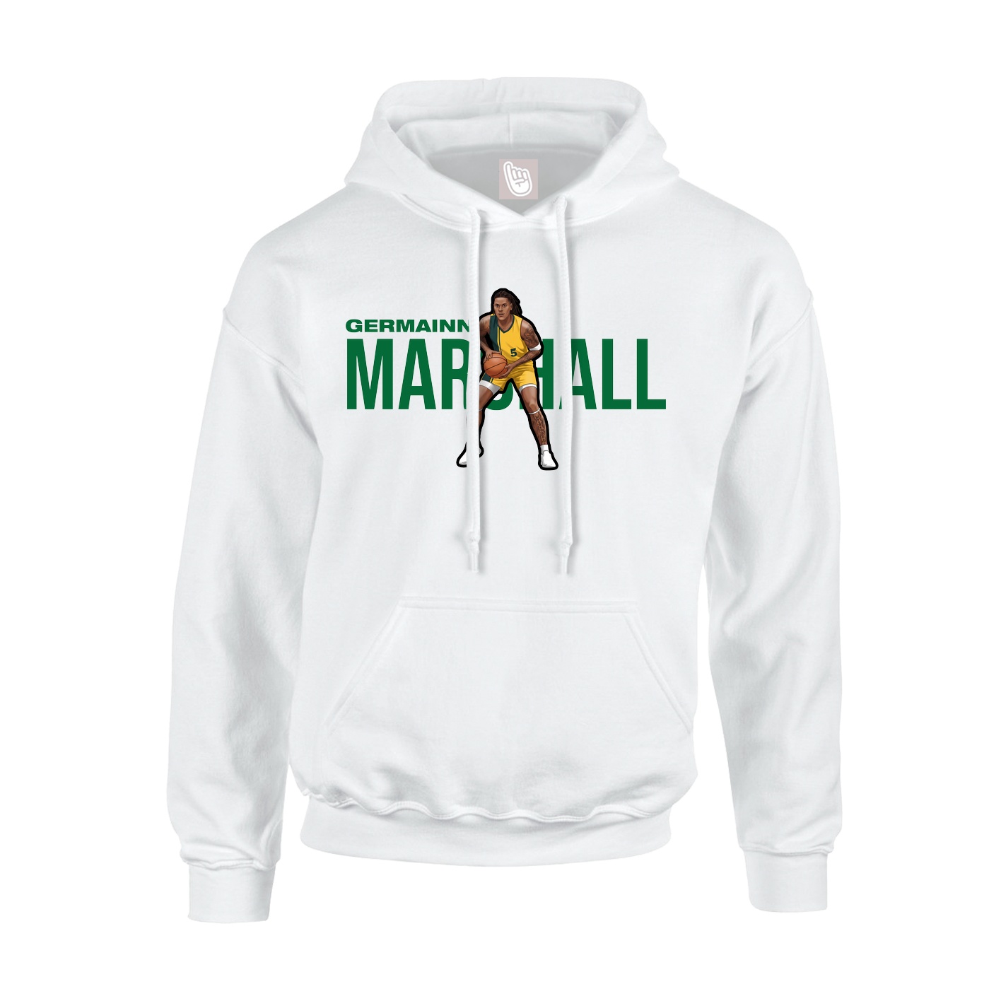 Youth Hoodie — Player Name in White