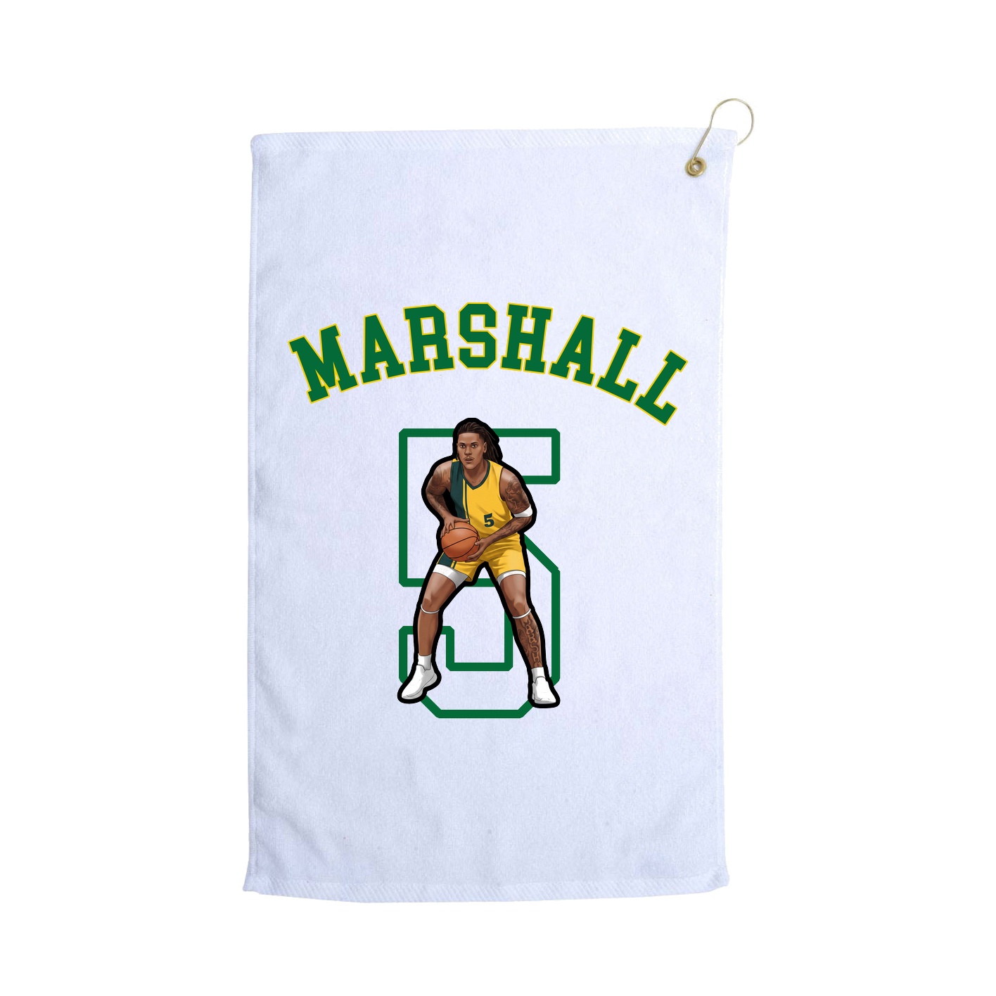 Golf Towel — Shirsey Arch in White
