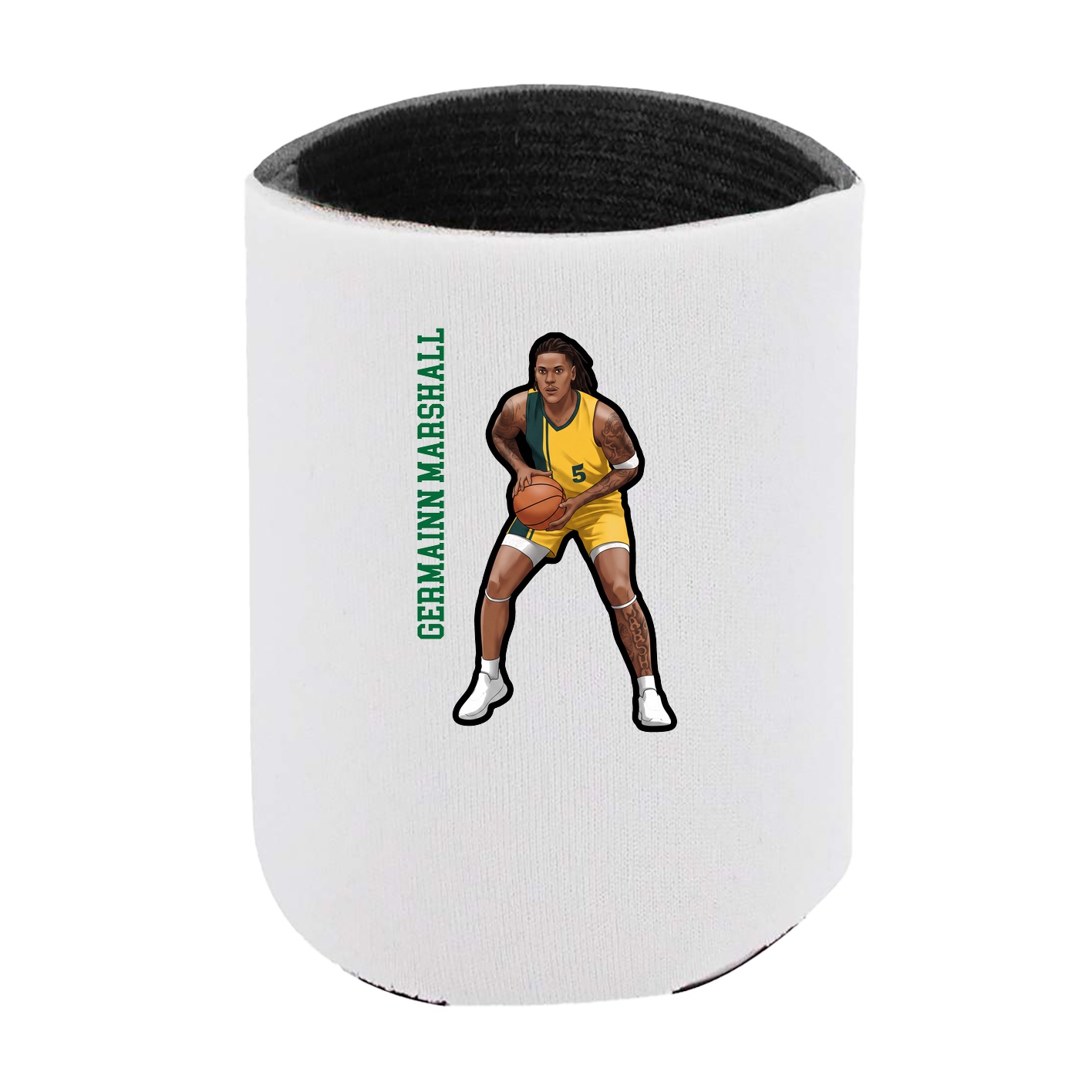 Can Holder — Name Vertical in White