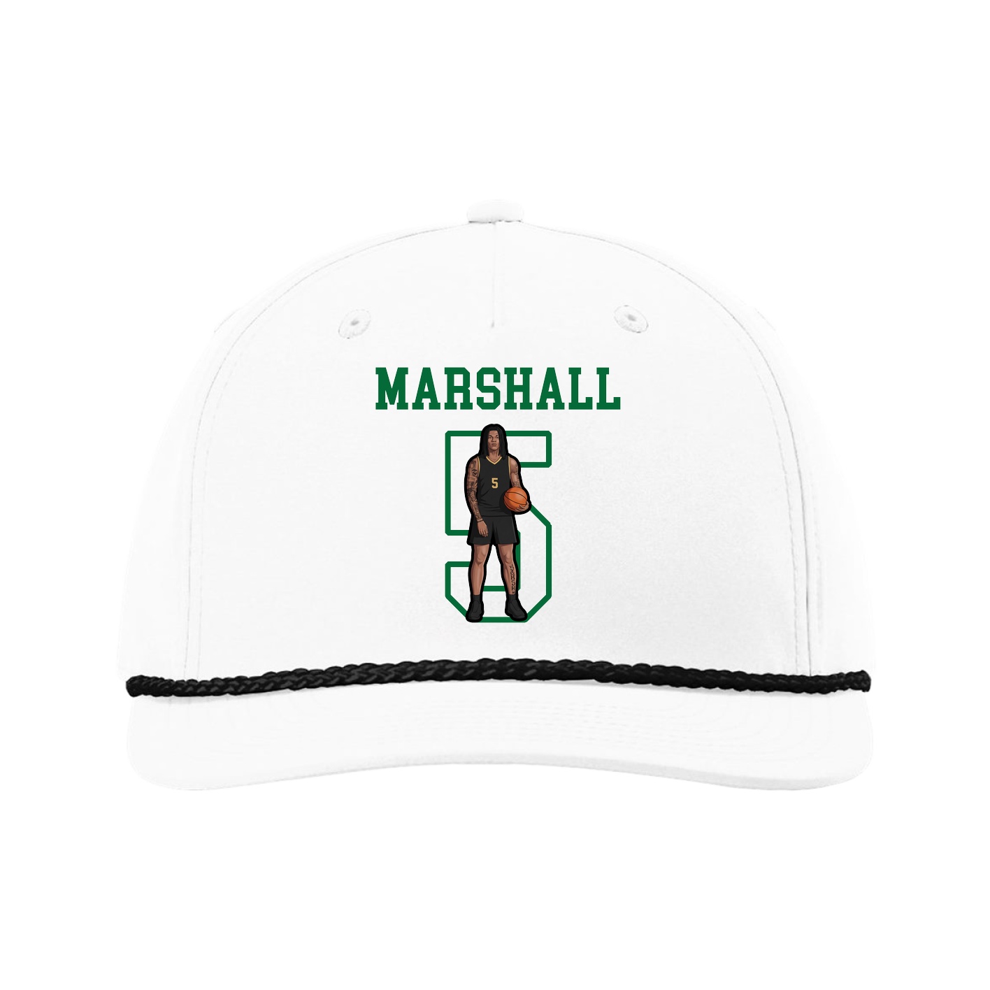 Five-Panel Classic Rope Cap — Shirsey in White