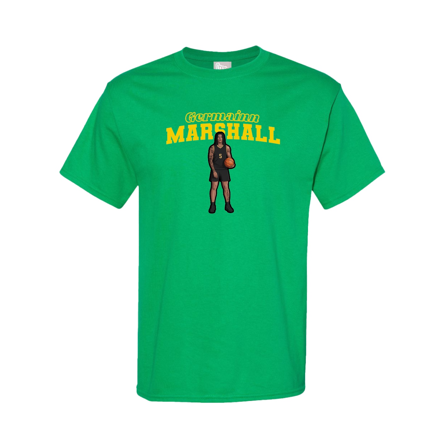 Youth Tee — Name Arch in Green