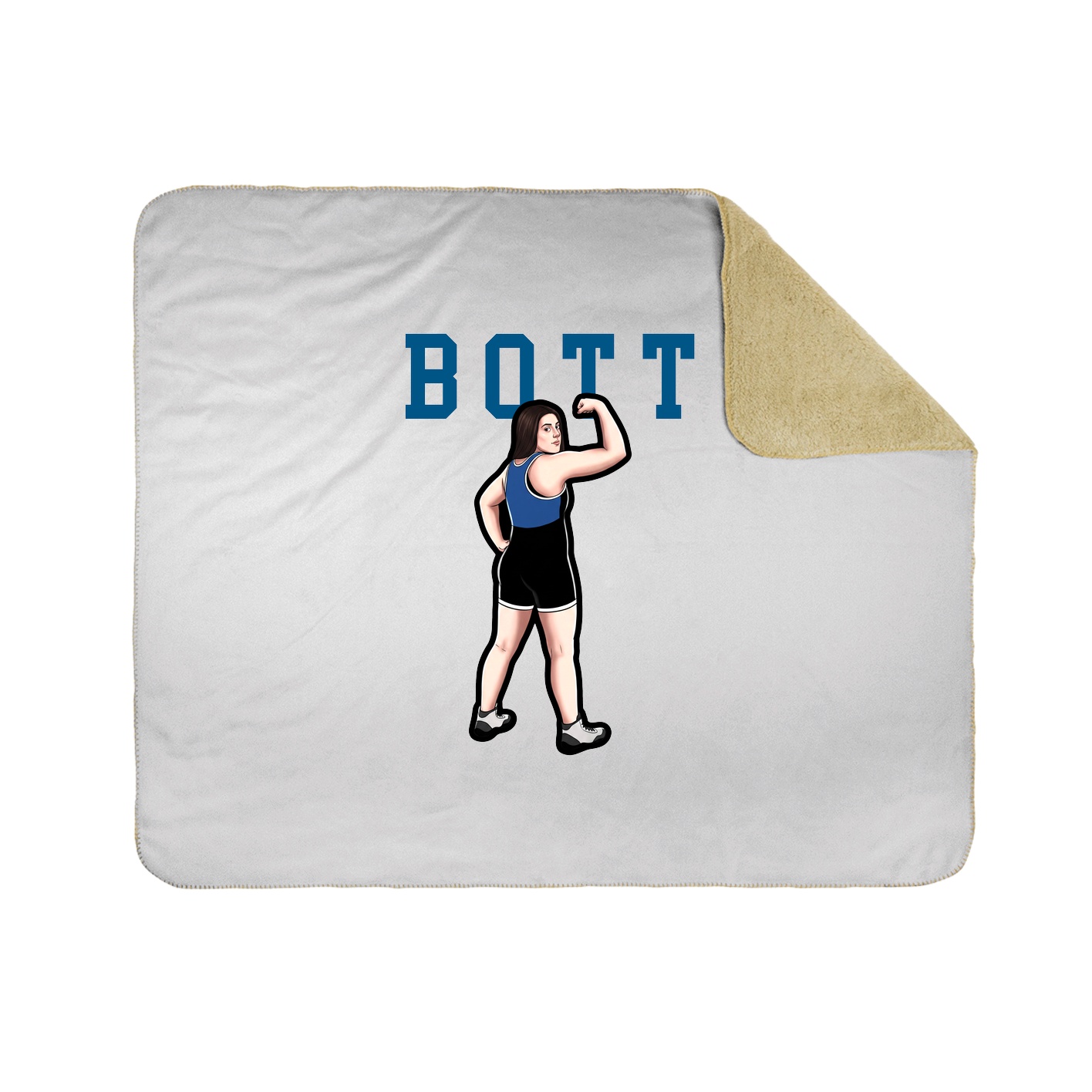 Throw Blanket — Shirsey in White