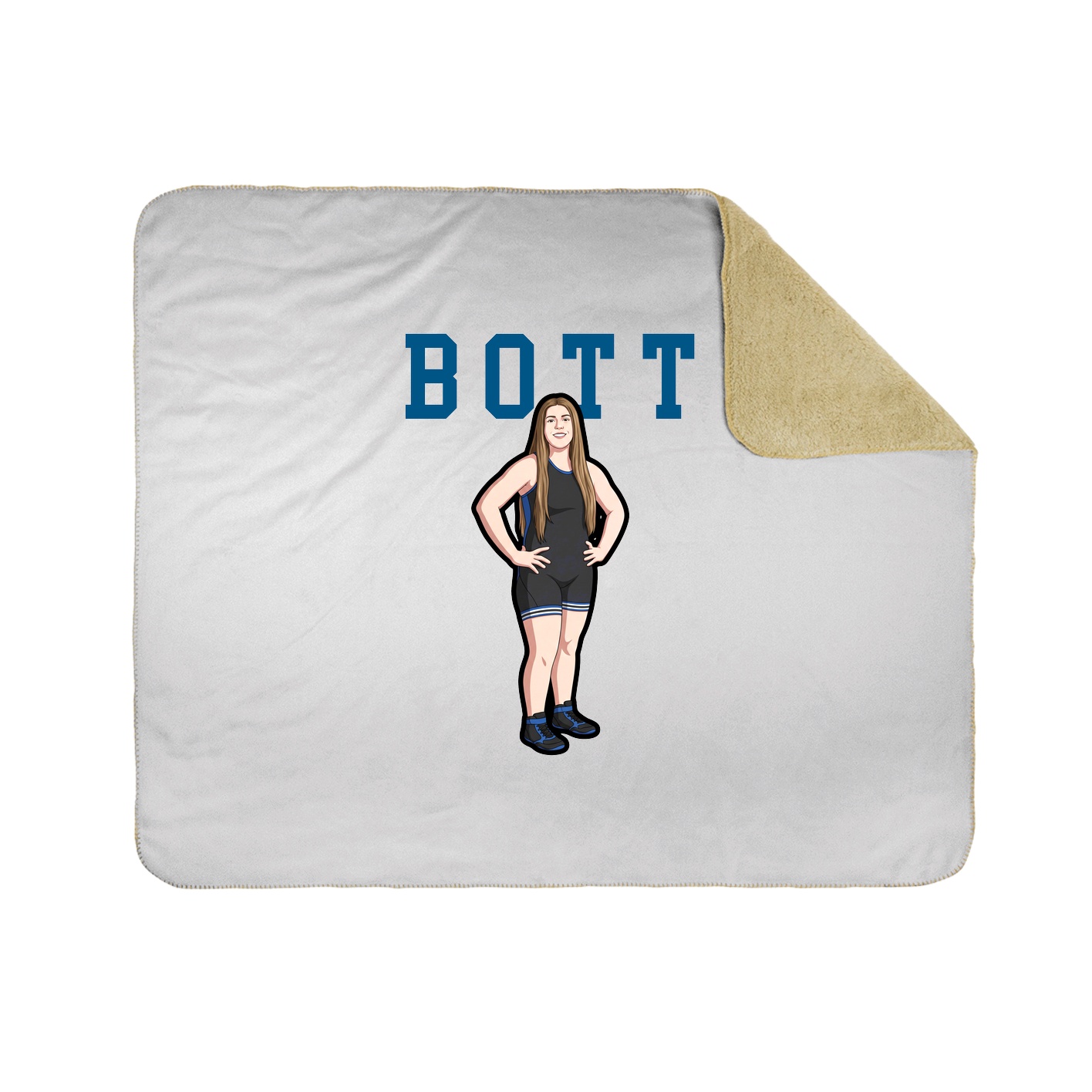 Throw Blanket — Shirsey in White