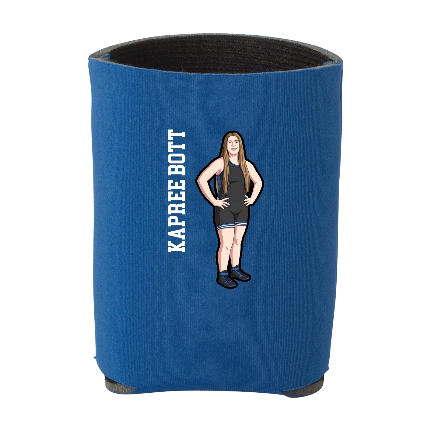 Can Holder — Name Vertical in Royal