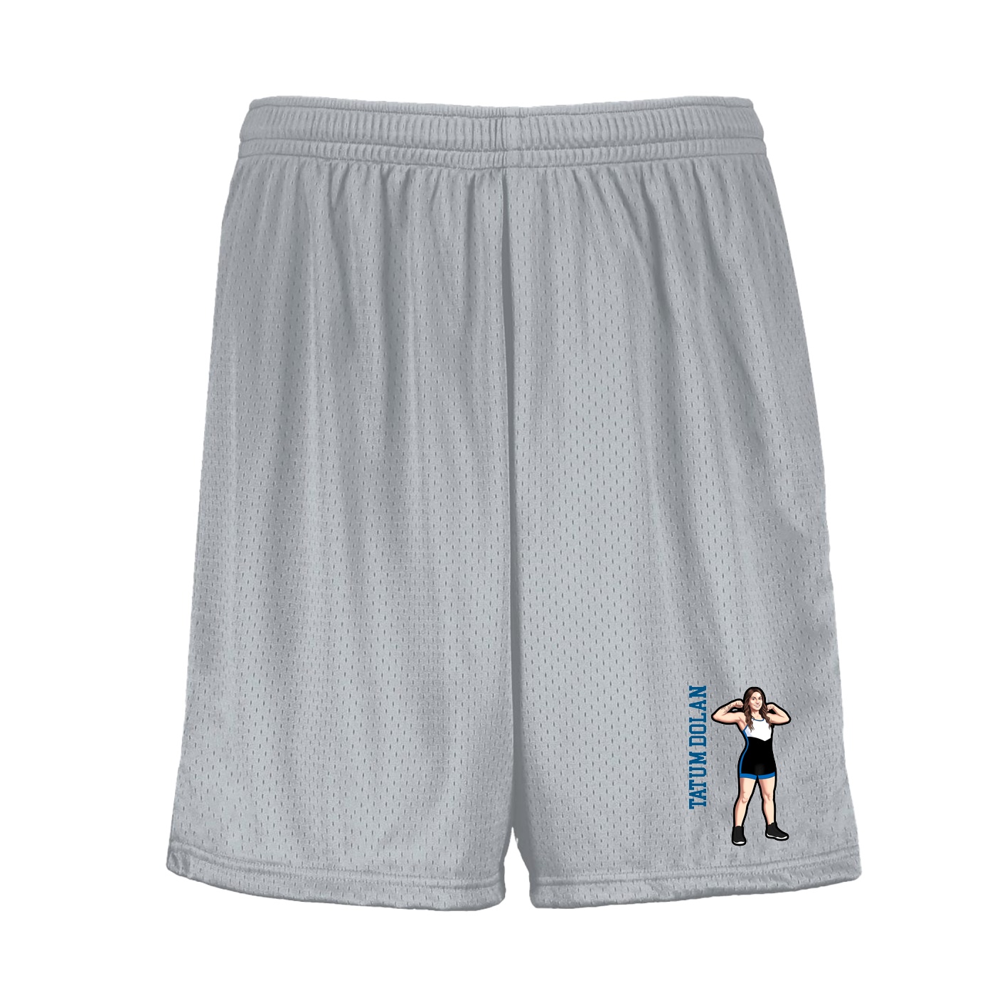 Shorts — Name Vertical in Silver