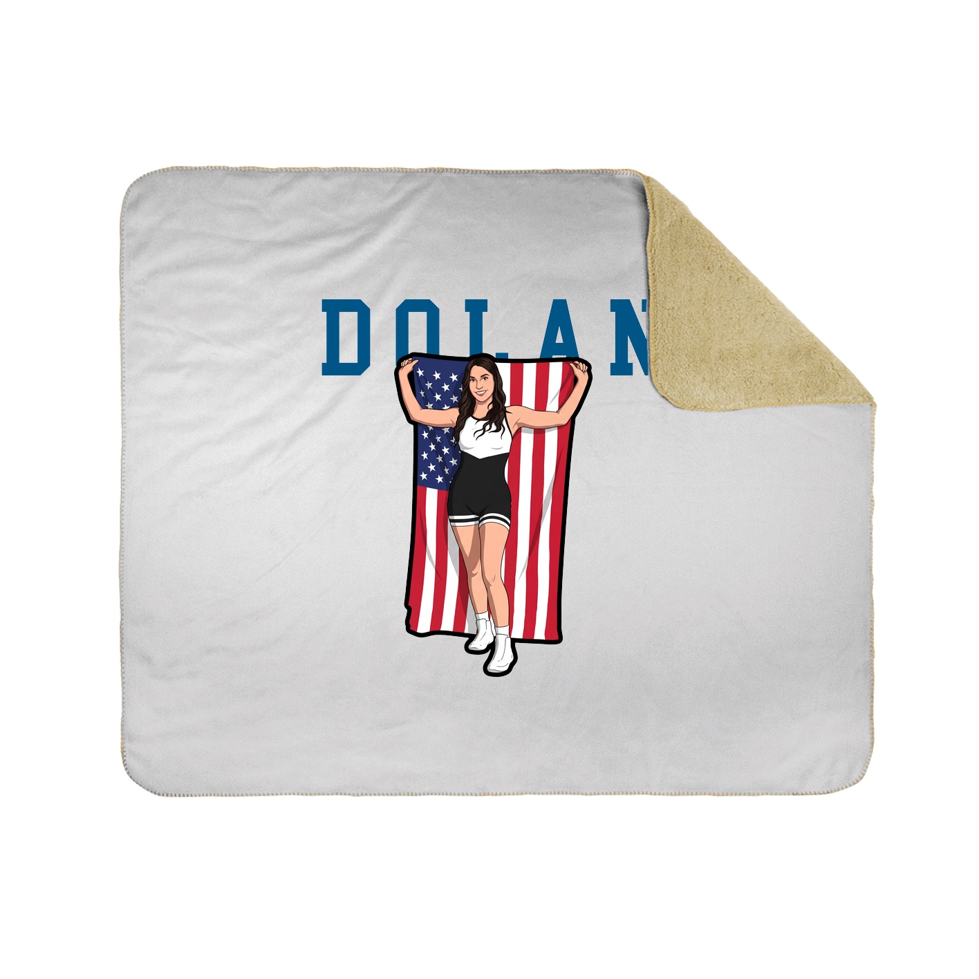 Throw Blanket — Shirsey in White