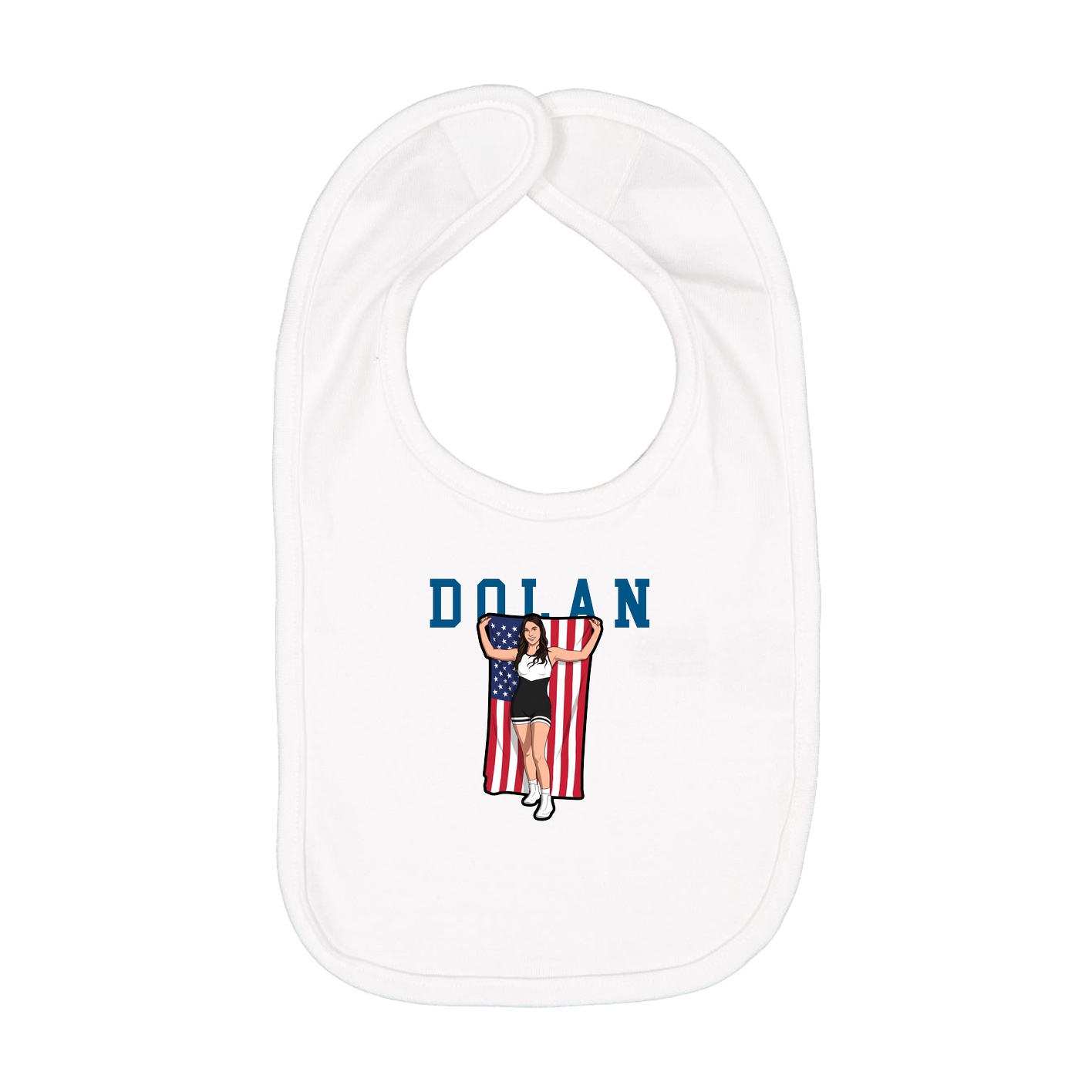Infant Bib — Shirsey in White