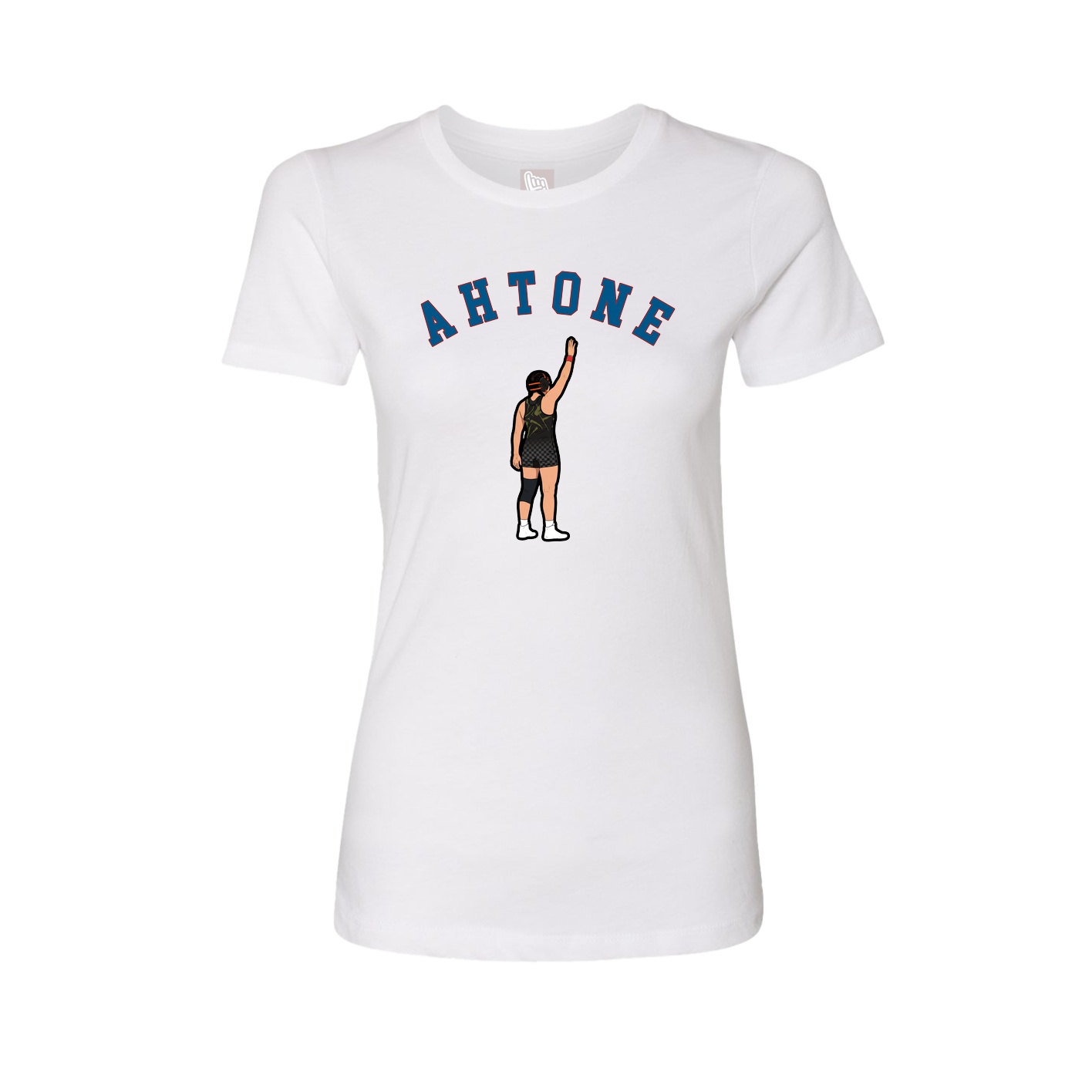 Fitted Women's Tee — Shirsey Arch in White