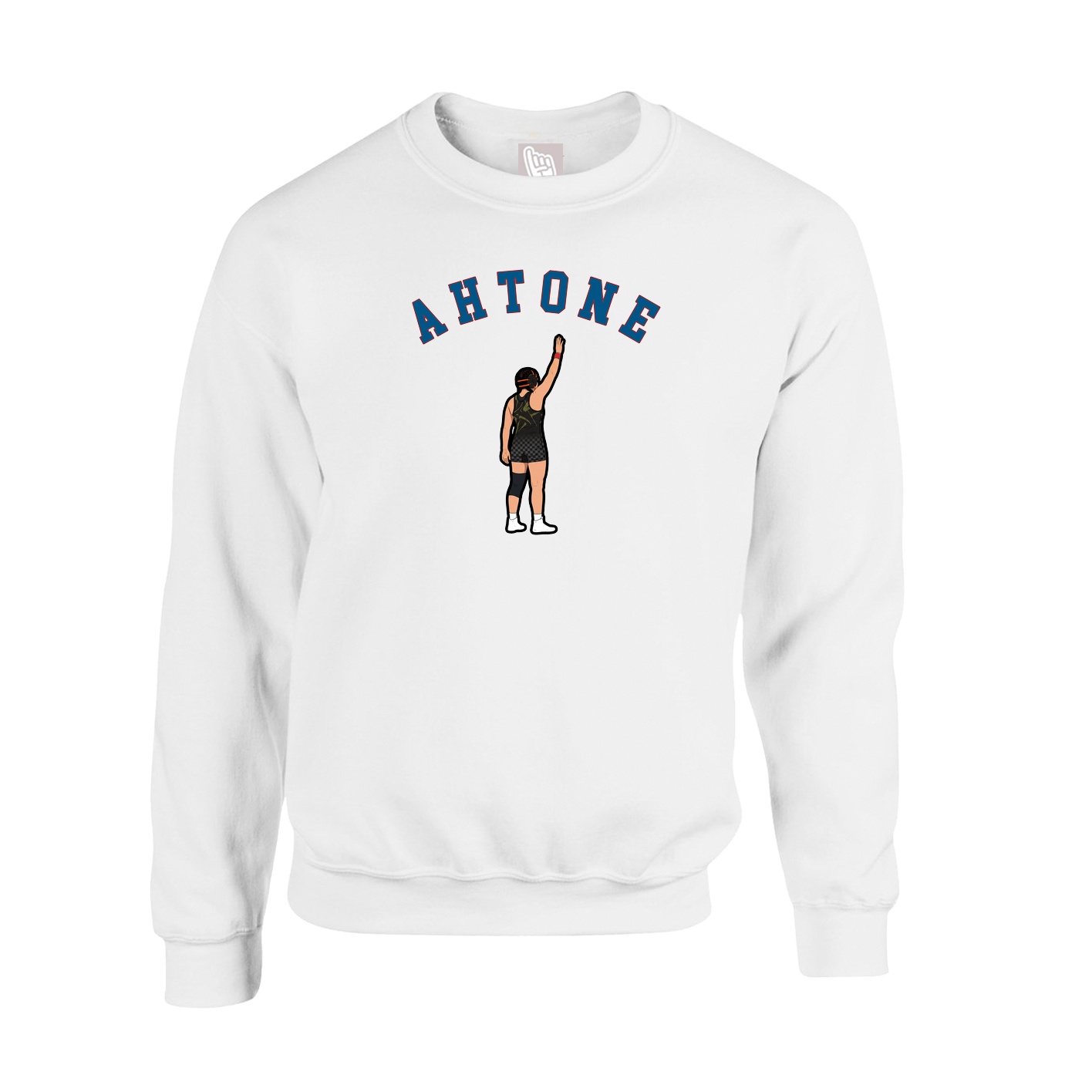 Fleece Crew — Shirsey Arch in White