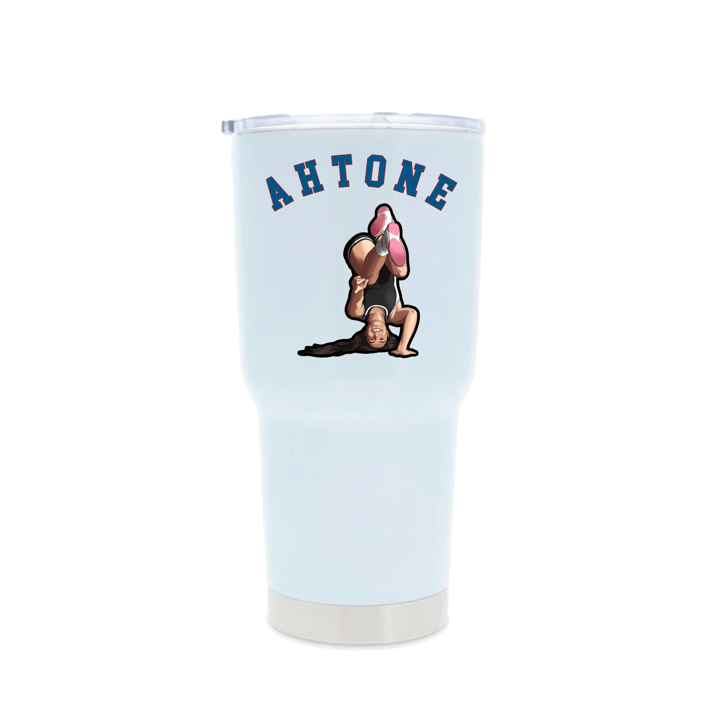 30oz Stainless Steel Tumbler — Shirsey Arch in White