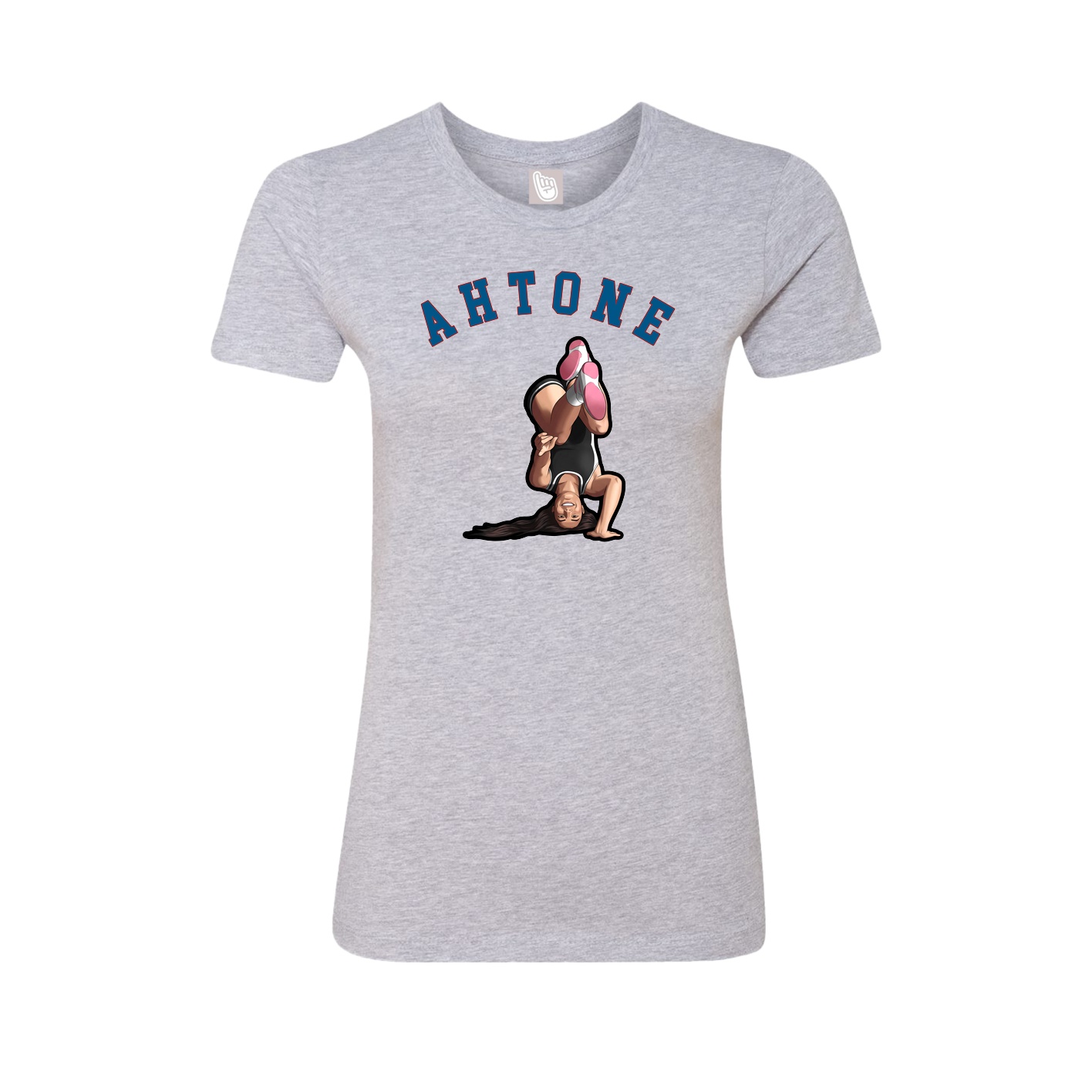 Fitted Women's Tee — Shirsey Arch in Grey