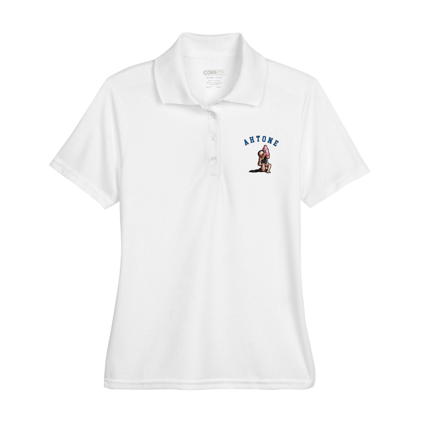 Womens Performance Polo — Shirsey Arch in White