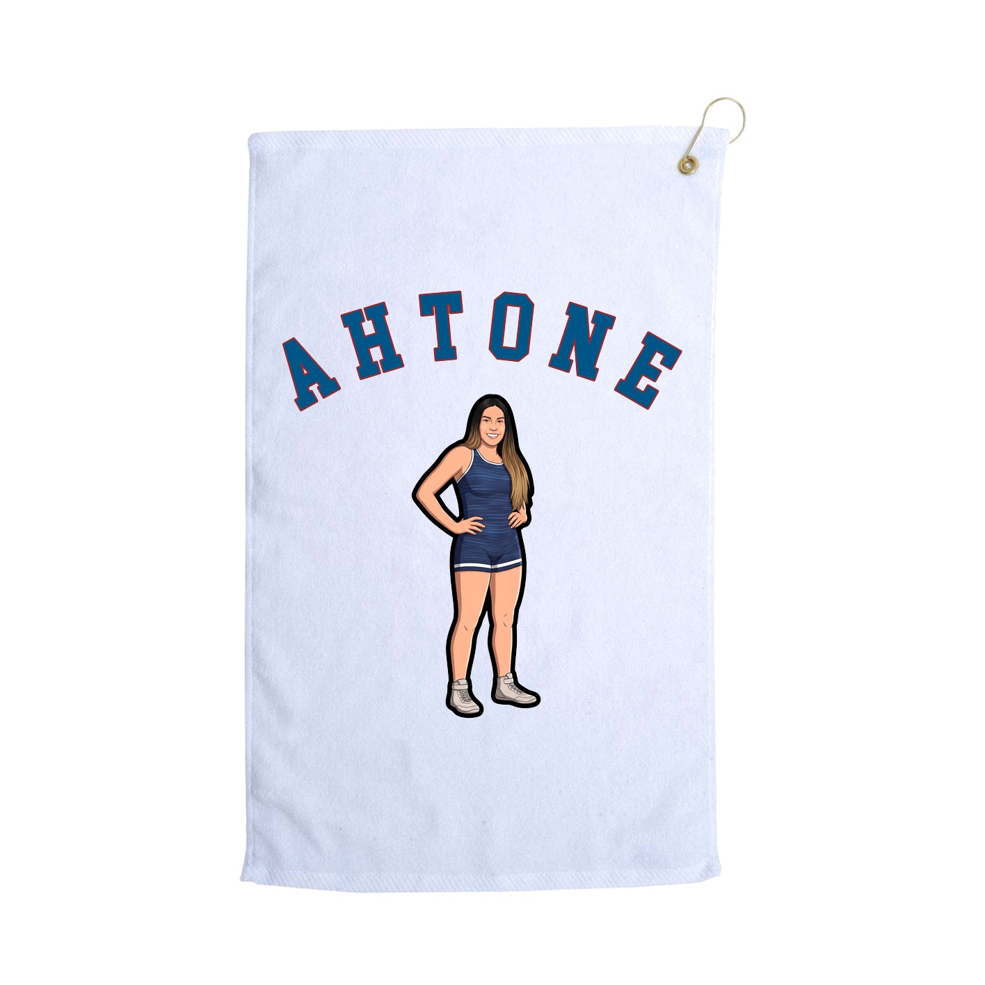 Golf Towel — Shirsey Arch in White