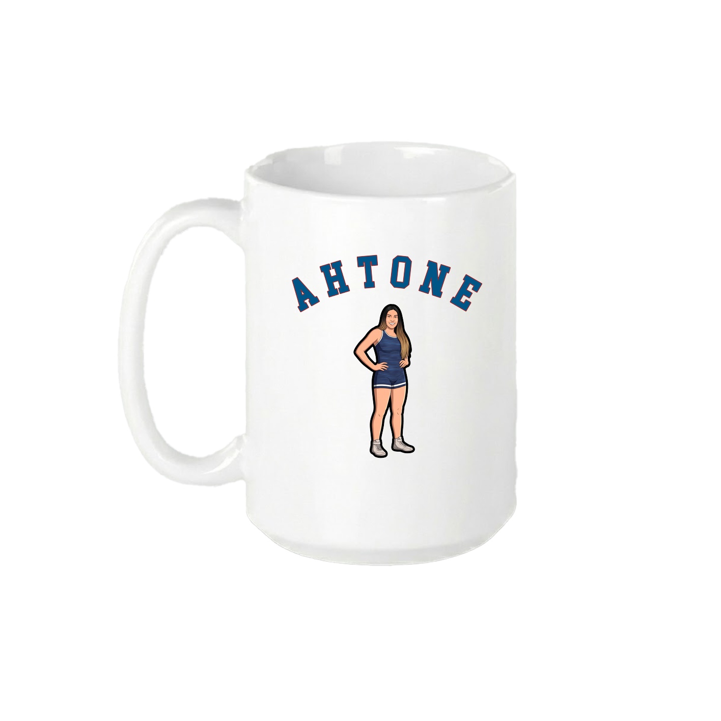 15oz Coffee Mug — Shirsey Arch in White