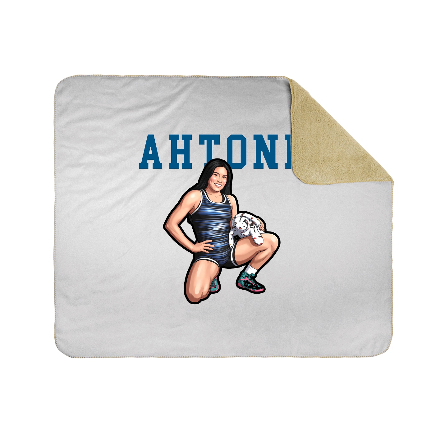 Throw Blanket — Shirsey in White