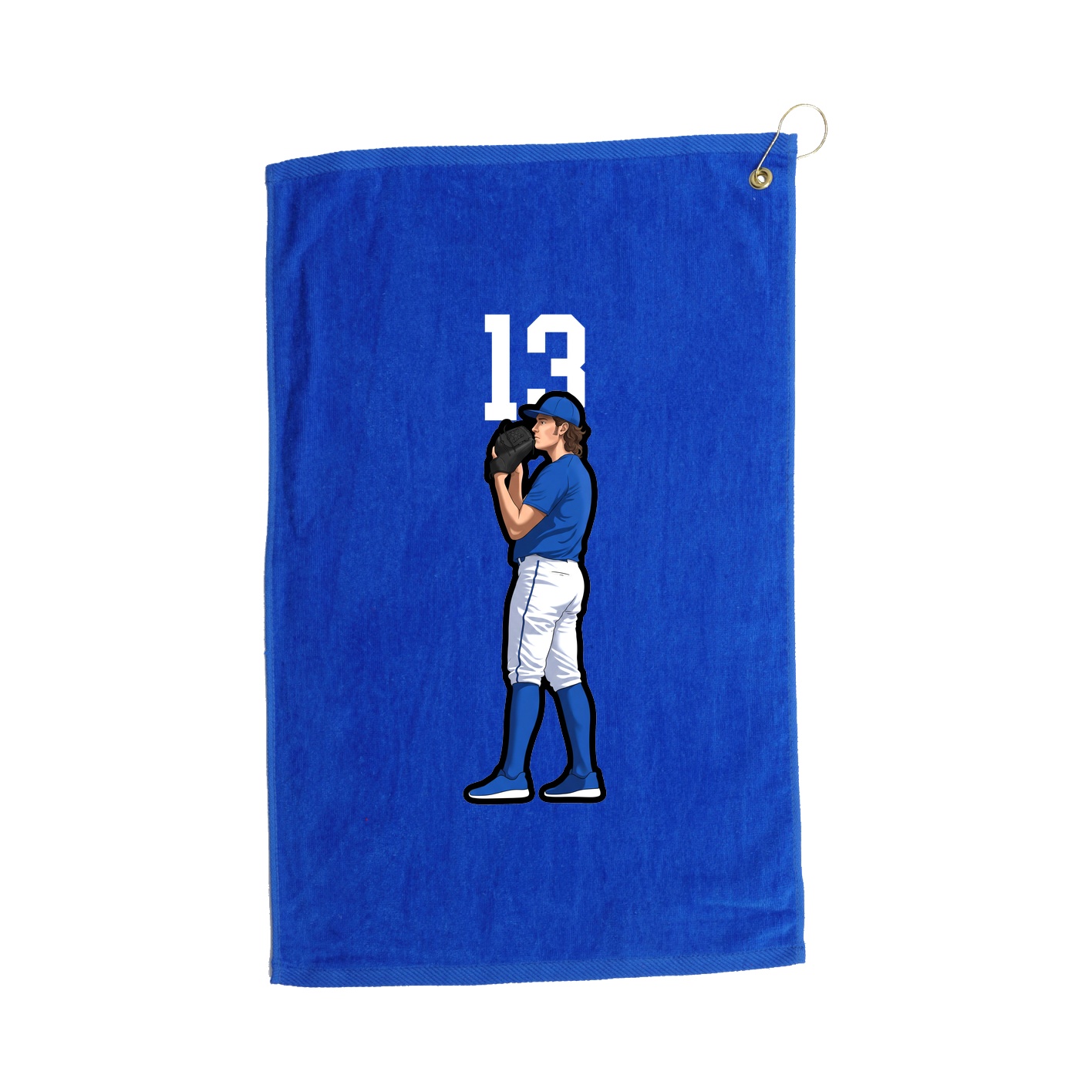 Golf Towel — Number Top in Royal