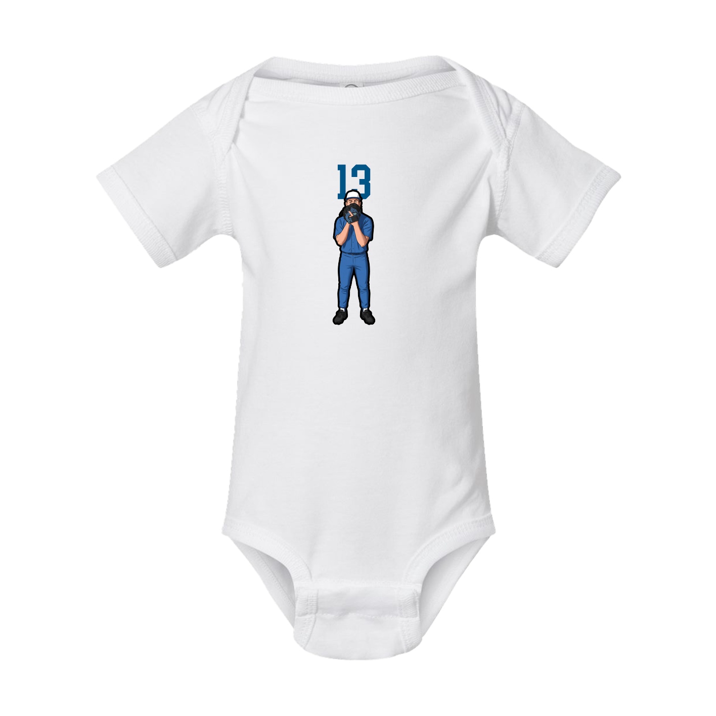 Baby Onesie — Number Top in White