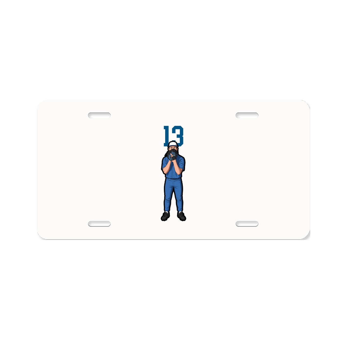 License Plate — Number Top in Classic