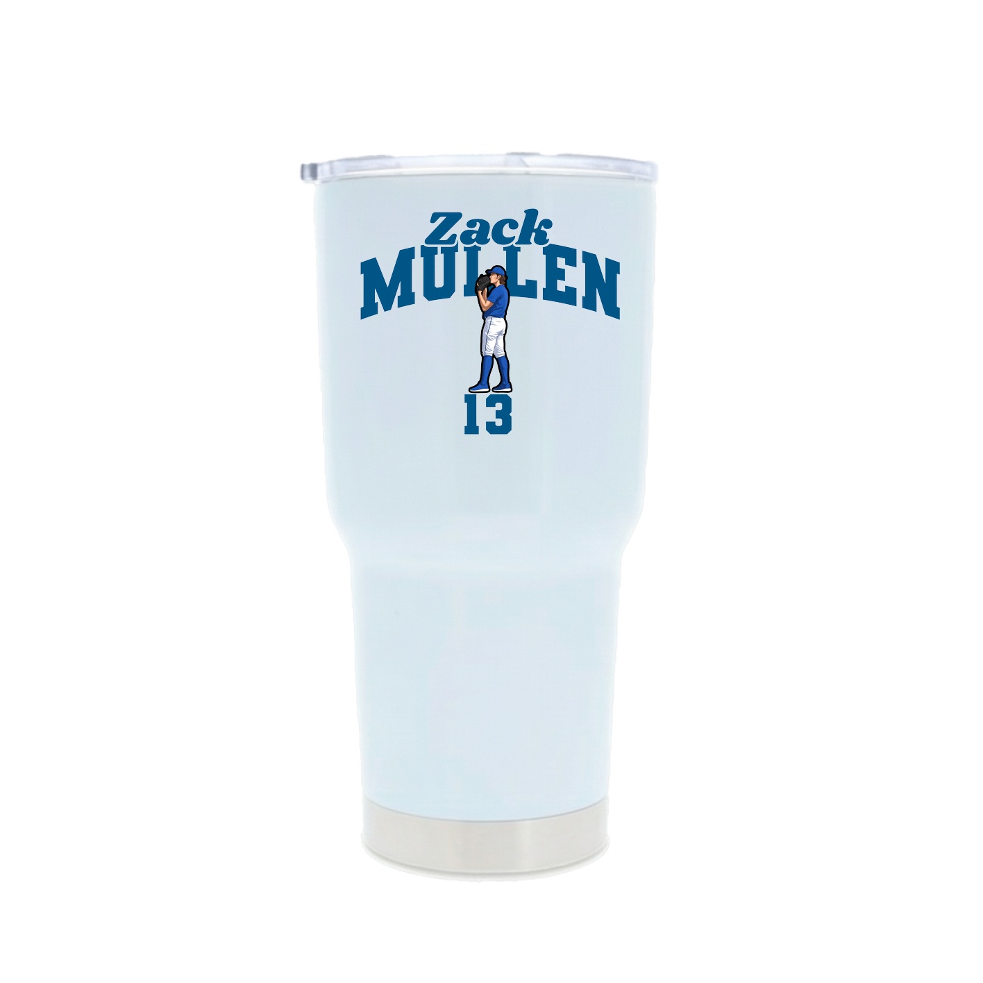 30oz Stainless Steel Tumbler — Signature Arch in White