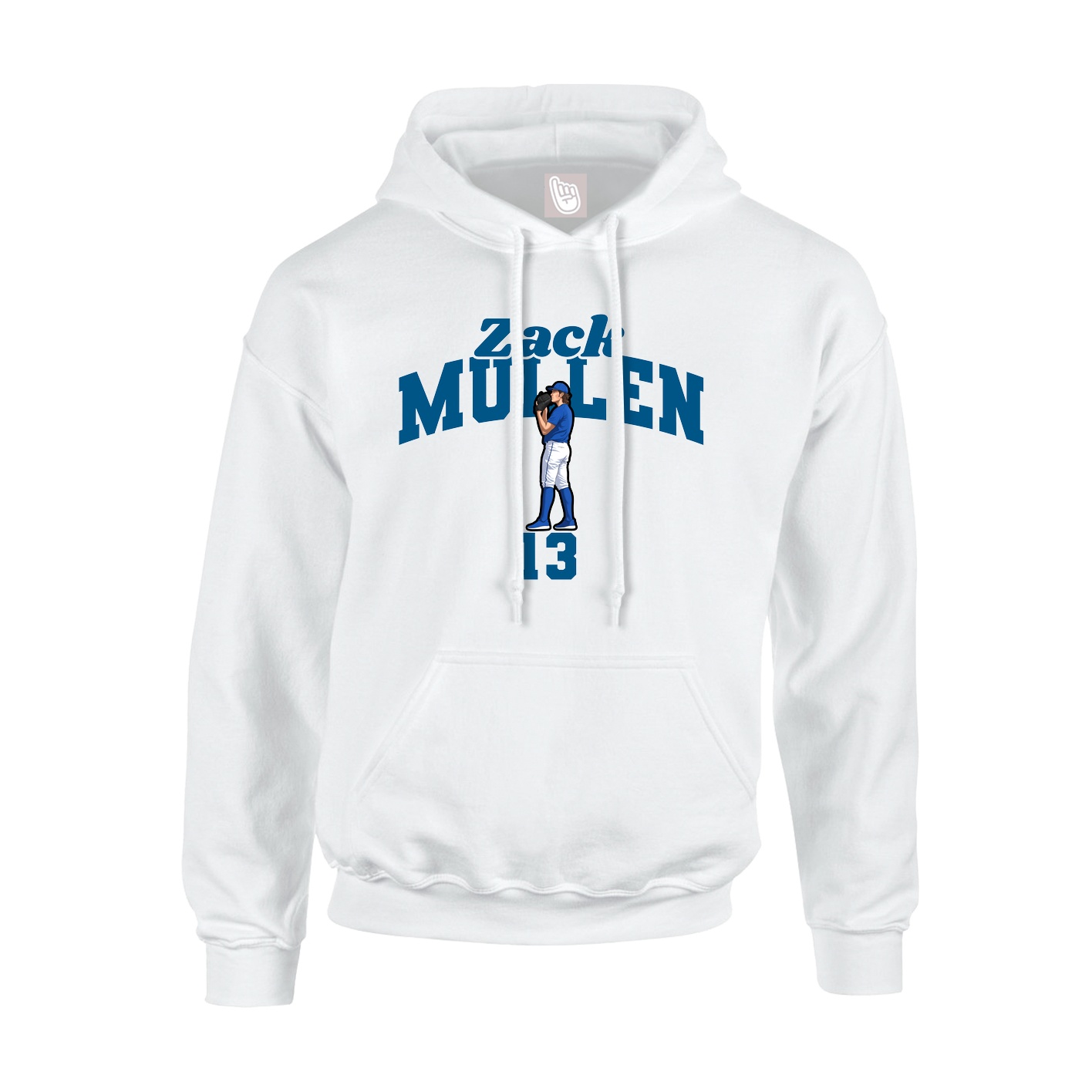 Youth Hoodie — Signature Arch in White