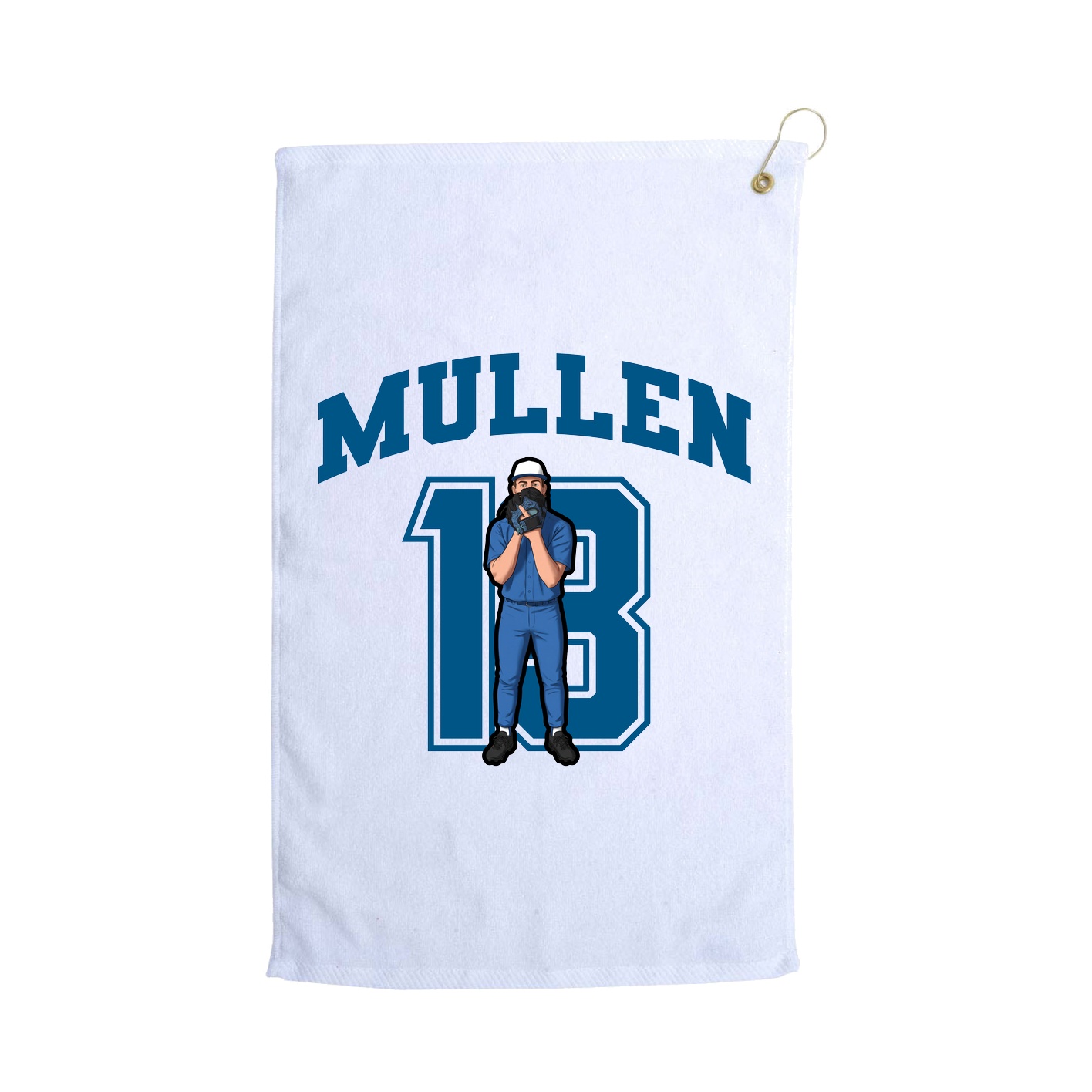 Golf Towel — Number in White