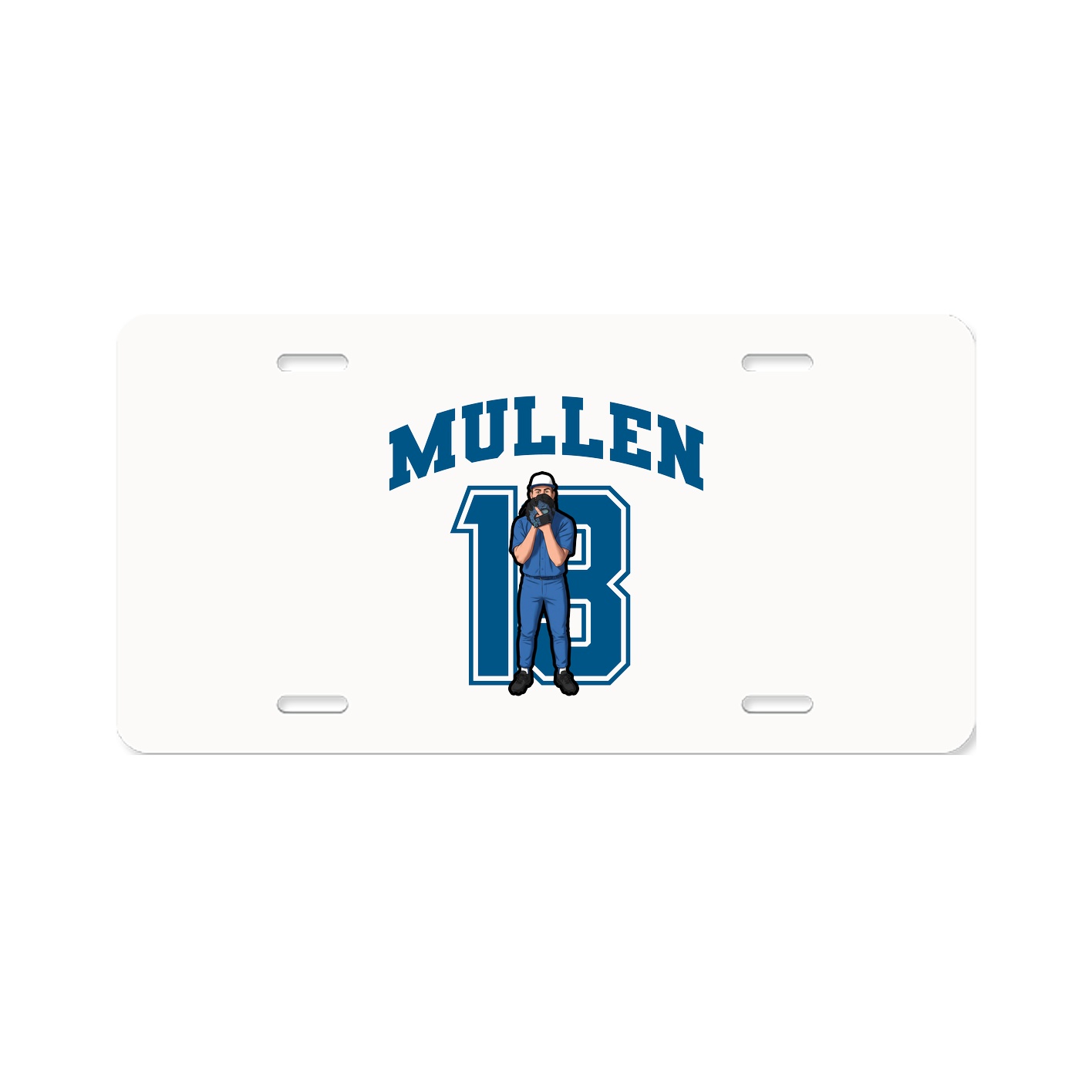 License Plate — Number in Classic