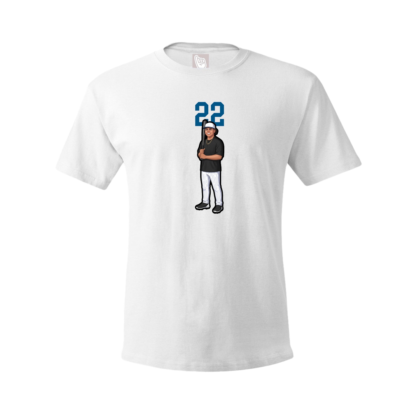 Tee — Number Top in White