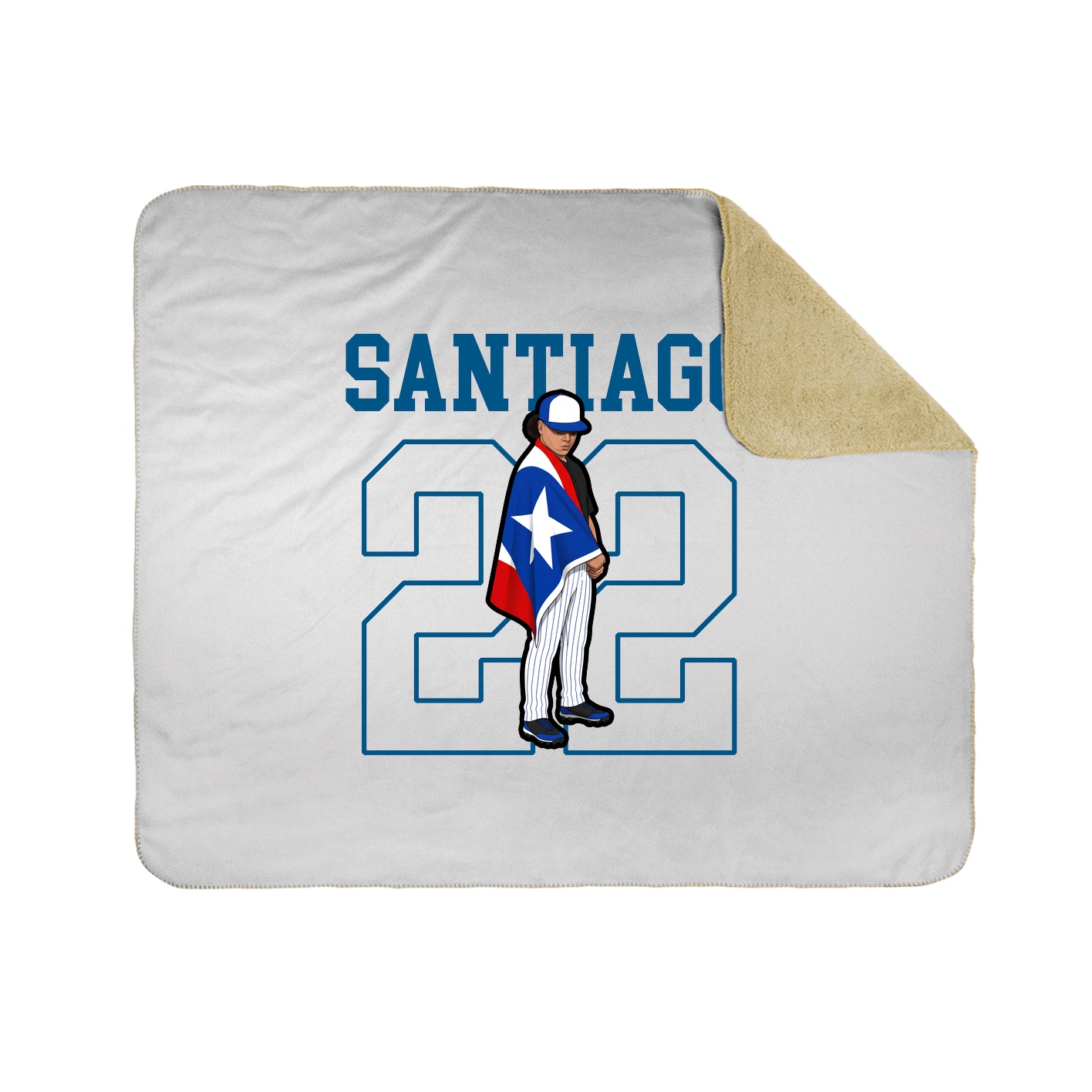 Throw Blanket — Shirsey in White