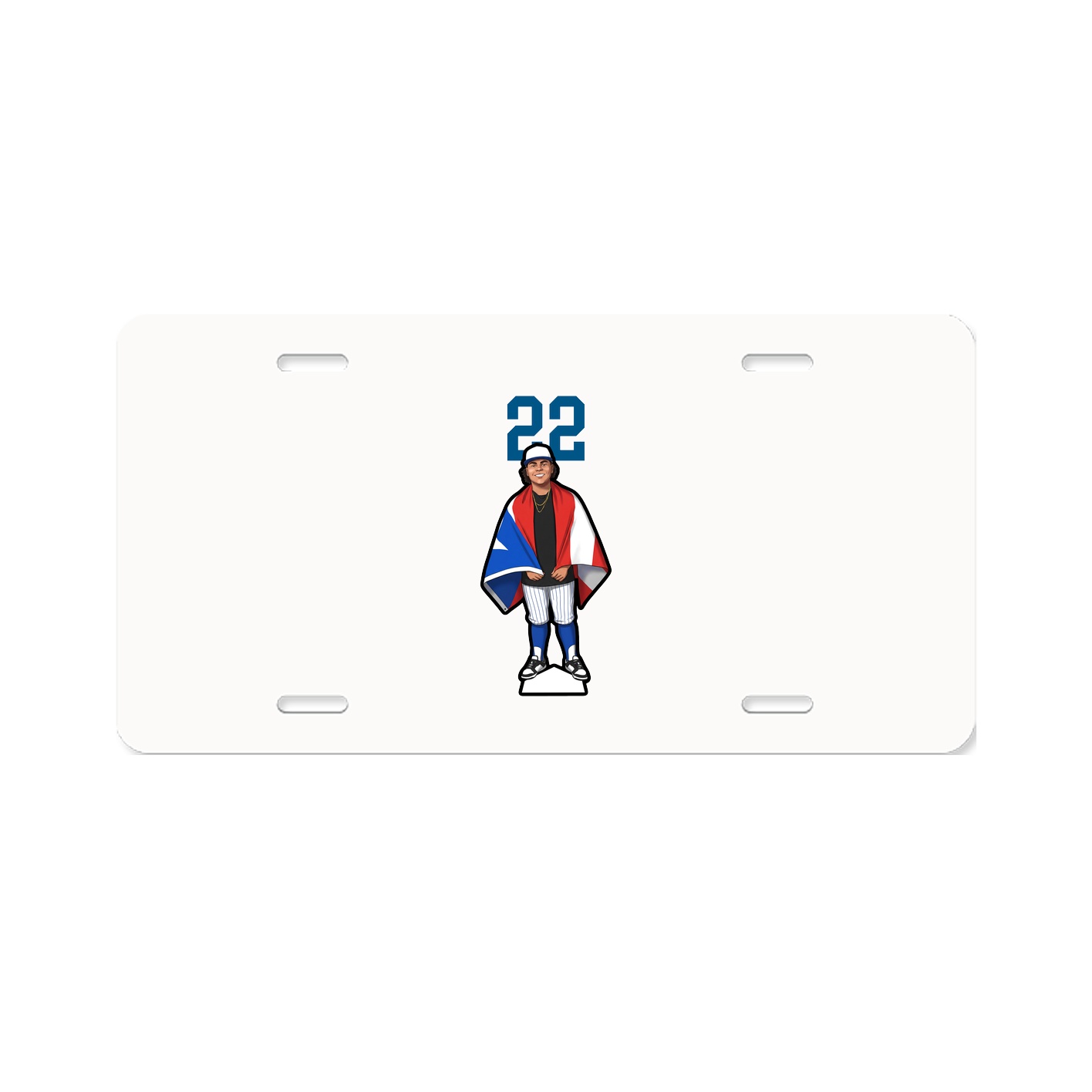 License Plate — Number Top in Classic