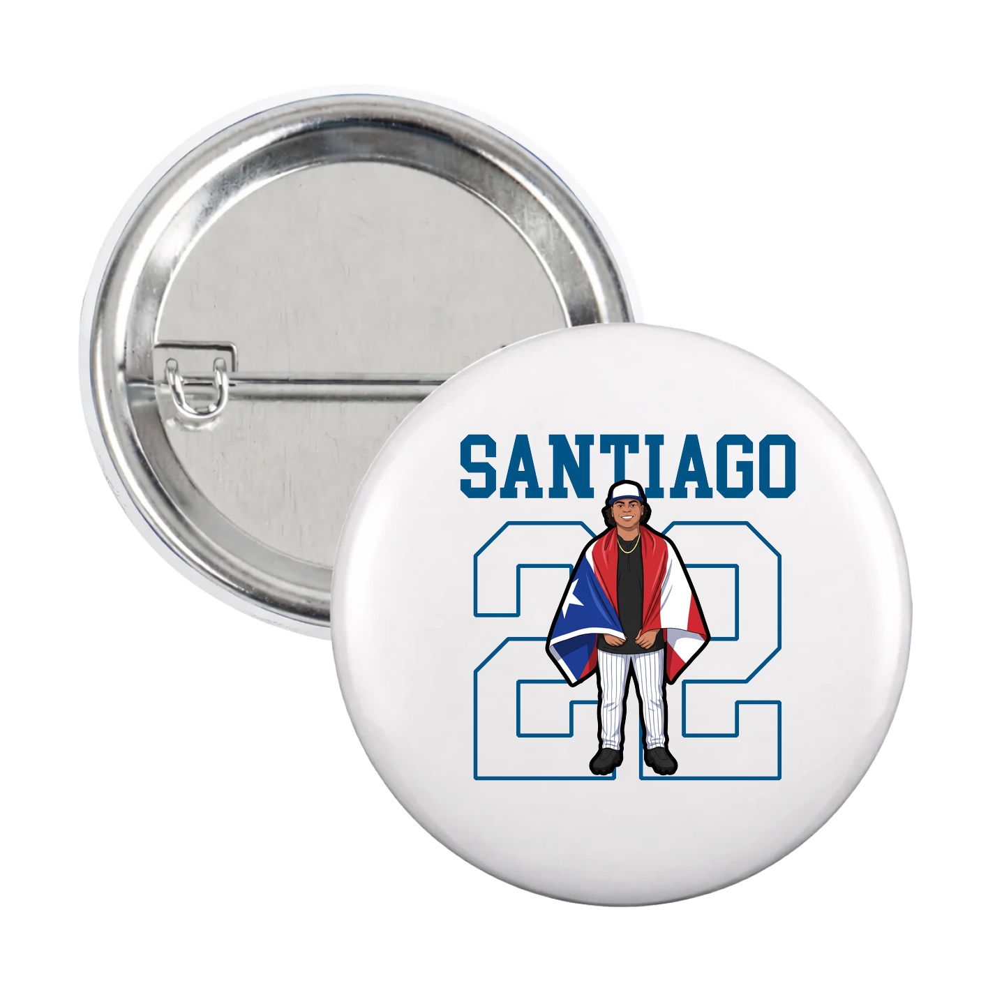 Game Day Button — Shirsey in White
