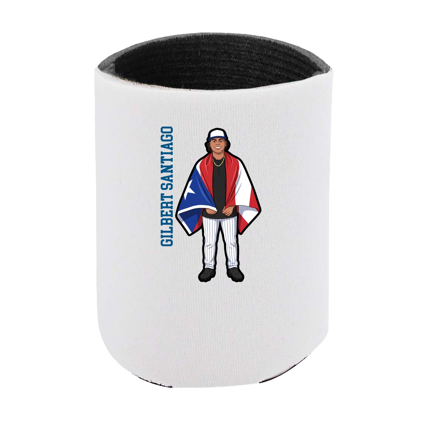 Can Holder — Name Vertical in White