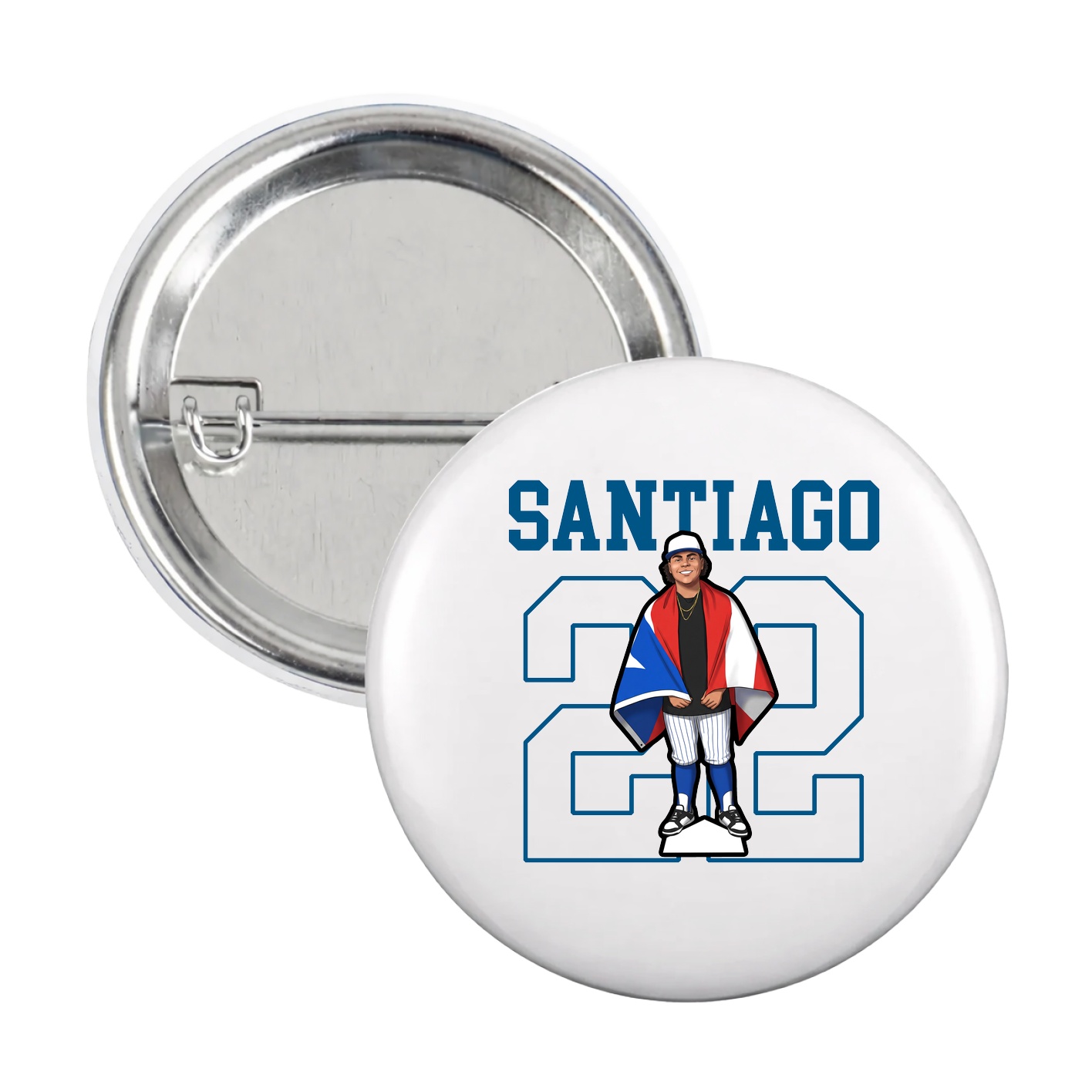 Game Day Button — Shirsey in White