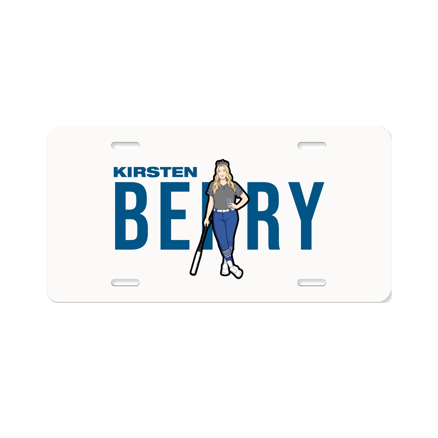 License Plate — Player Name in Classic