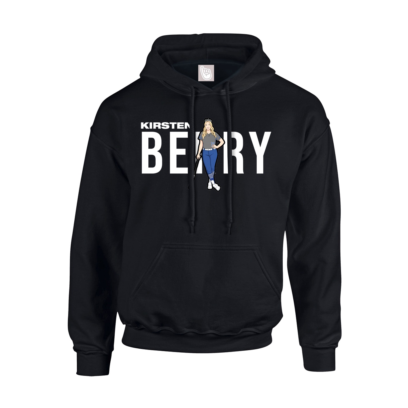 Hoodie — Player Name in Black