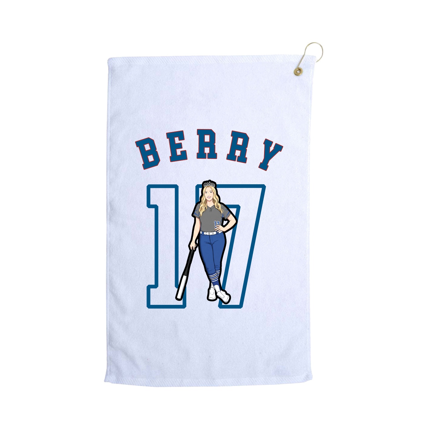 Golf Towel — Shirsey Arch in White