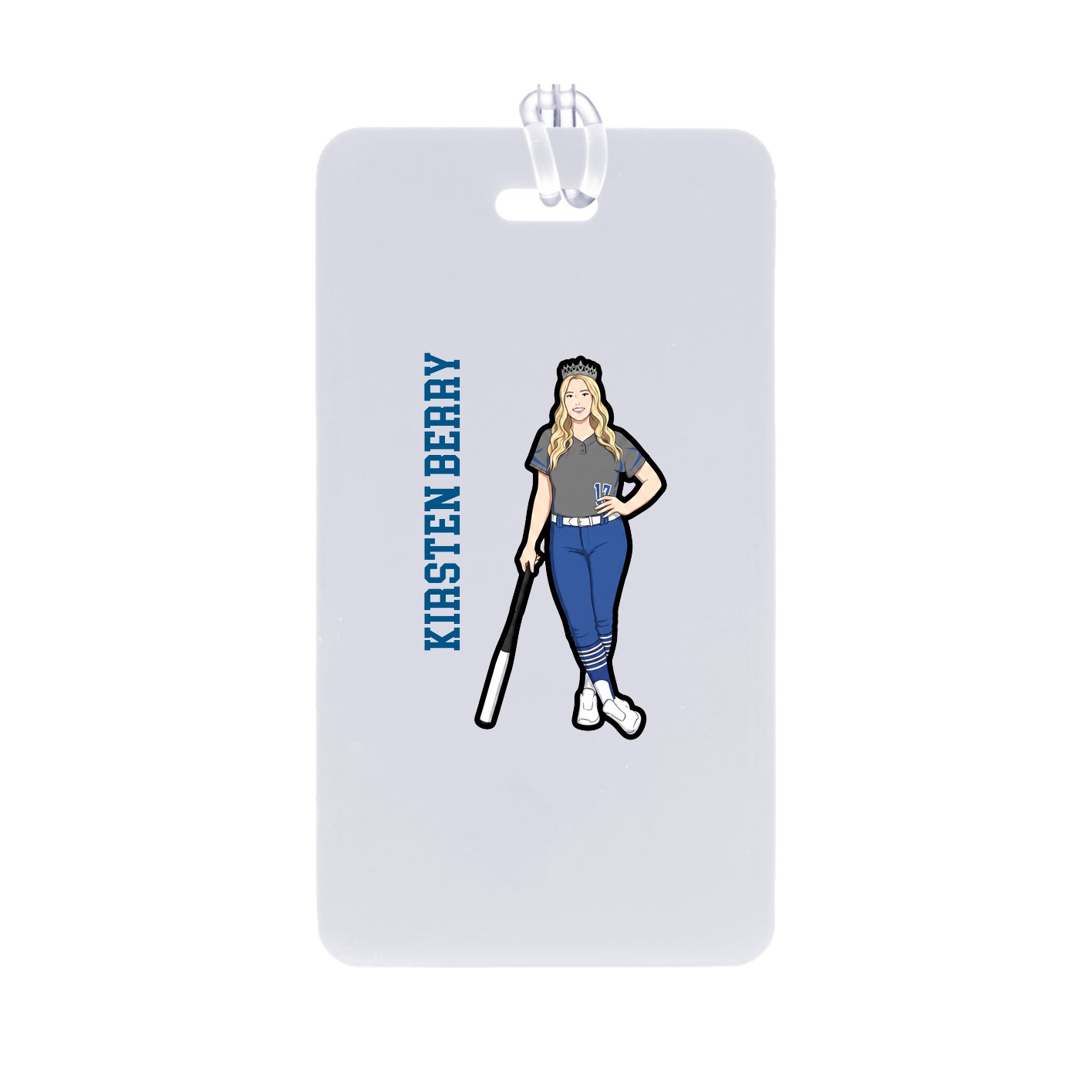 Bag Tag — Name Vertical in Classic