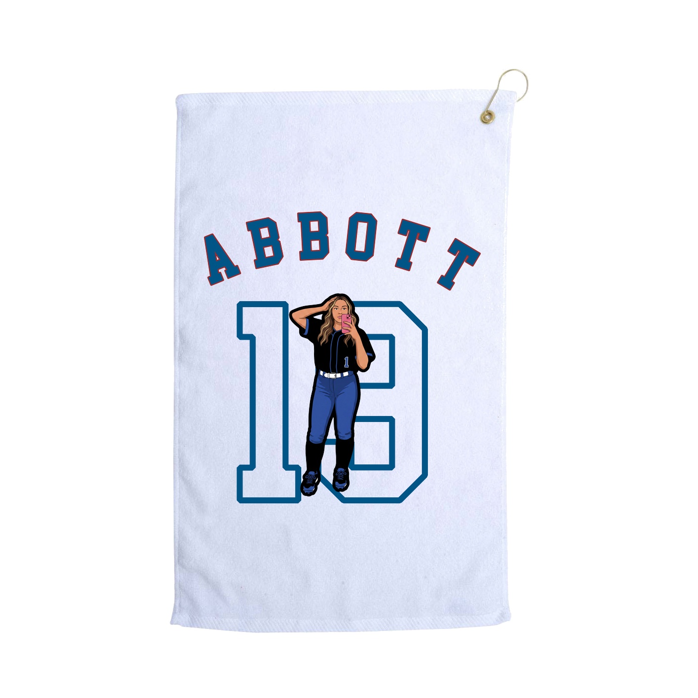 Golf Towel — Shirsey Arch in White