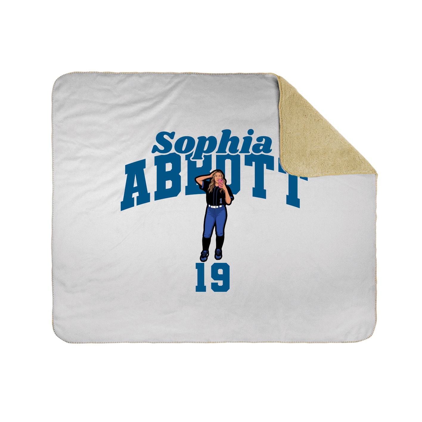 Throw Blanket — Signature Arch in White