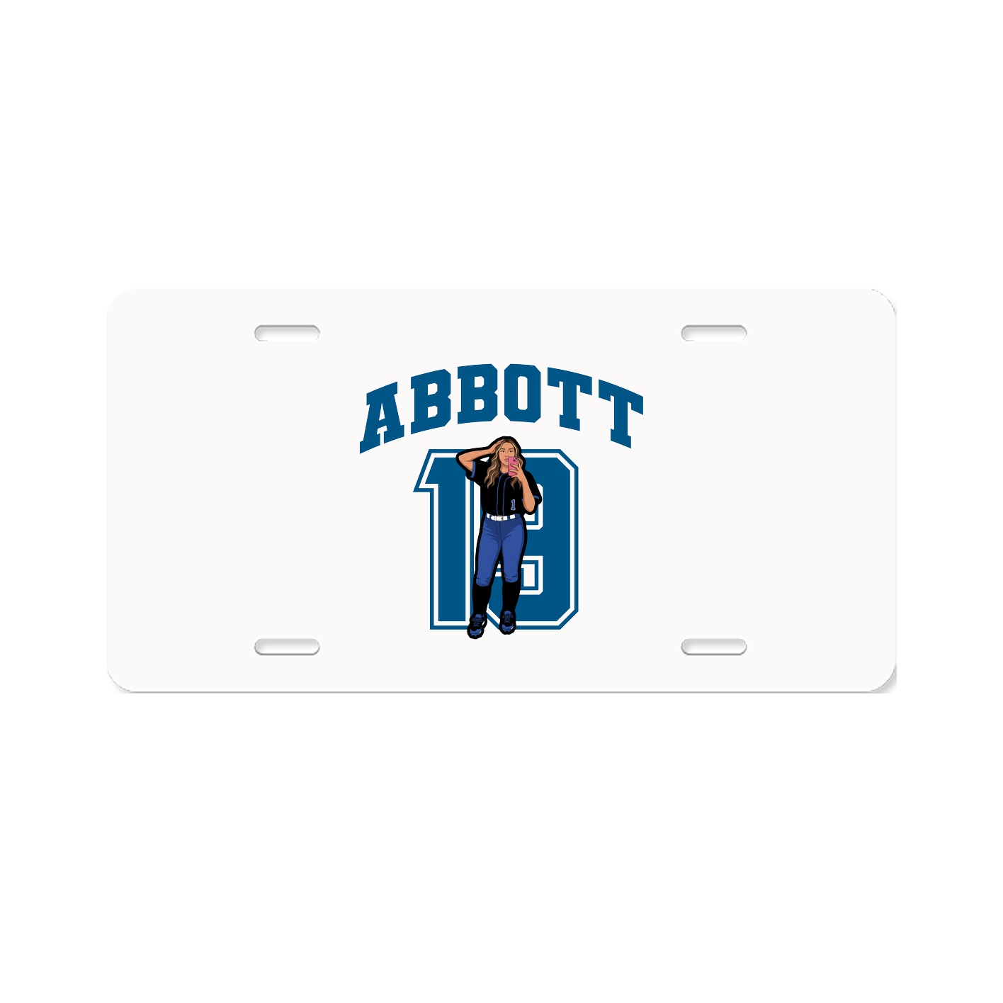 License Plate — Number in Classic